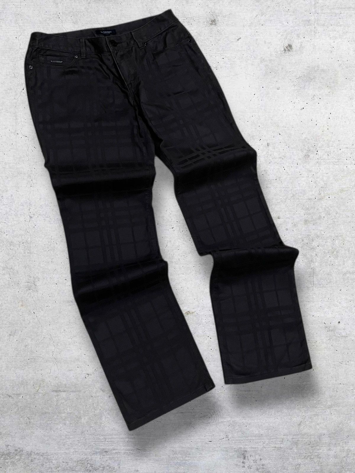 Burberry VINTAGE BURBERRY DESIGNER 90S OG CHECKERED STREET PANT STYLE Size US 29 - 2 Thumbnail