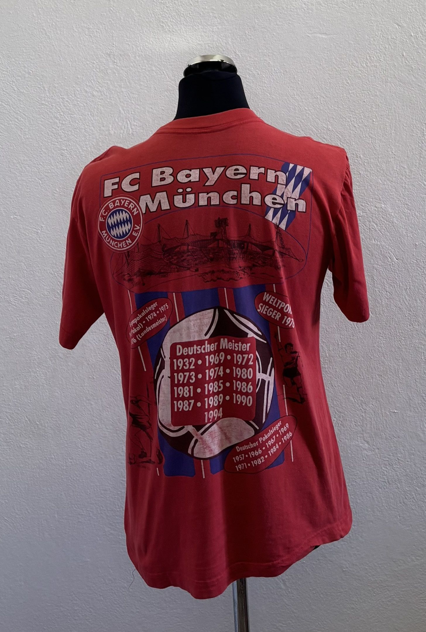 Vintage Bayern Munich Championship 1994 T-Shirt Size L Size US L / EU 52-54 / 3 - 2 Thumbnail
