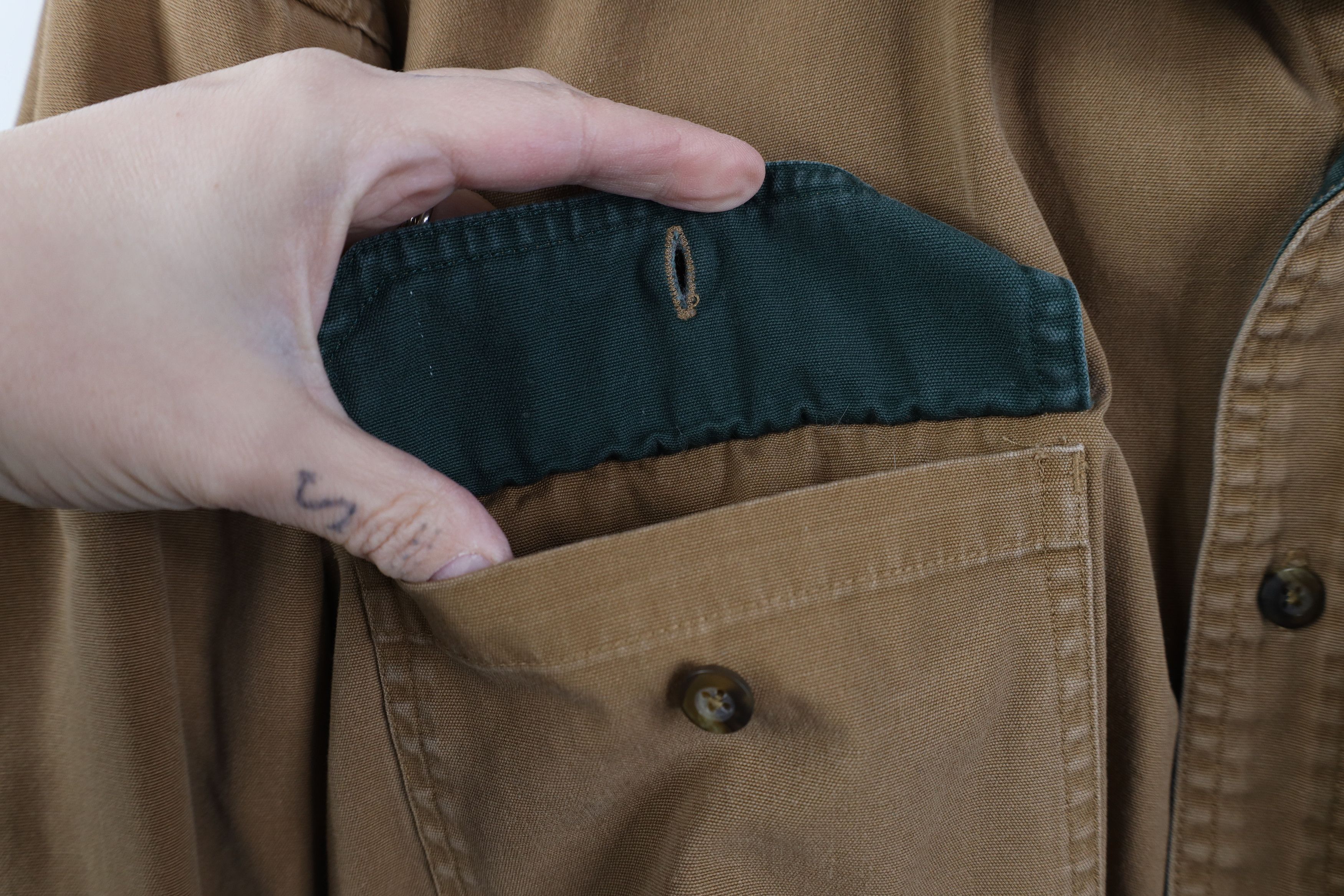 Cabelas Vintage 90s Cabelas Canvas Collared Button Shirt Brown Size US XL / EU 56 / 4 - 6 Thumbnail