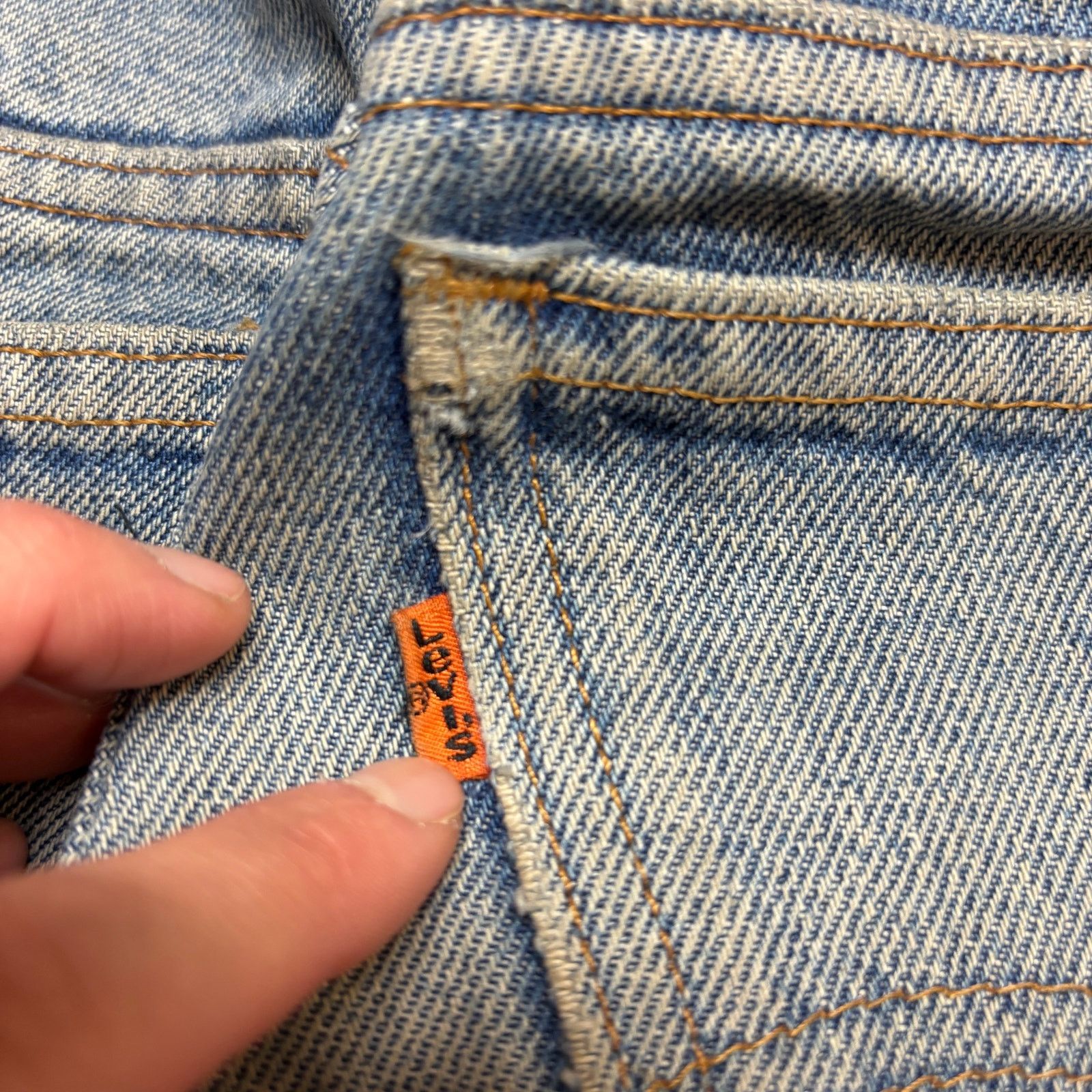 Levi's × Vintage Vintage 80s Levi's 505 Orange Tab Custom Jeans 36x36 (33x29) Size US 33 - 5 Thumbnail