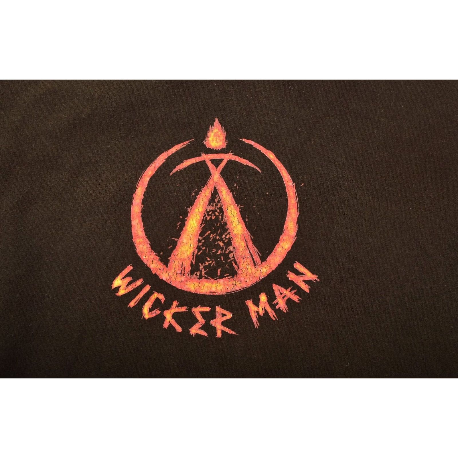 Logo 7 VINTAGE Wicker Man Hoodie Pullover Big Logo Black M Mens Front Pocket Hol Size US M / EU 48-50 / 2 - 2 Thumbnail