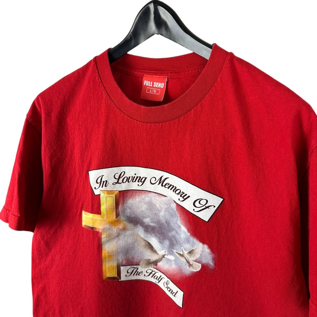 Full Send Mens Y2K Full Send Nelk Boys In Loving Memory Shirt Size US L / EU 52-54 / 3 - 6 Thumbnail