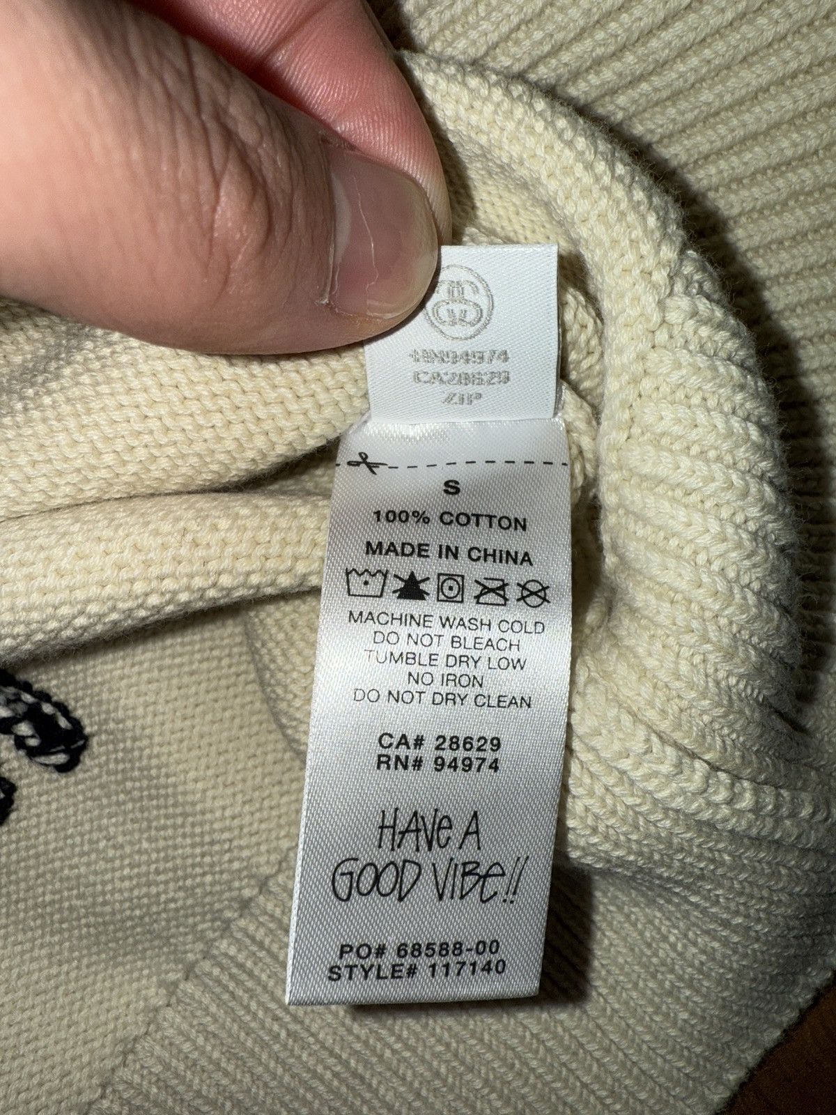 Stussy Stussy Care Label Sweater Size US S / EU 44-46 / 1 - 7 Thumbnail
