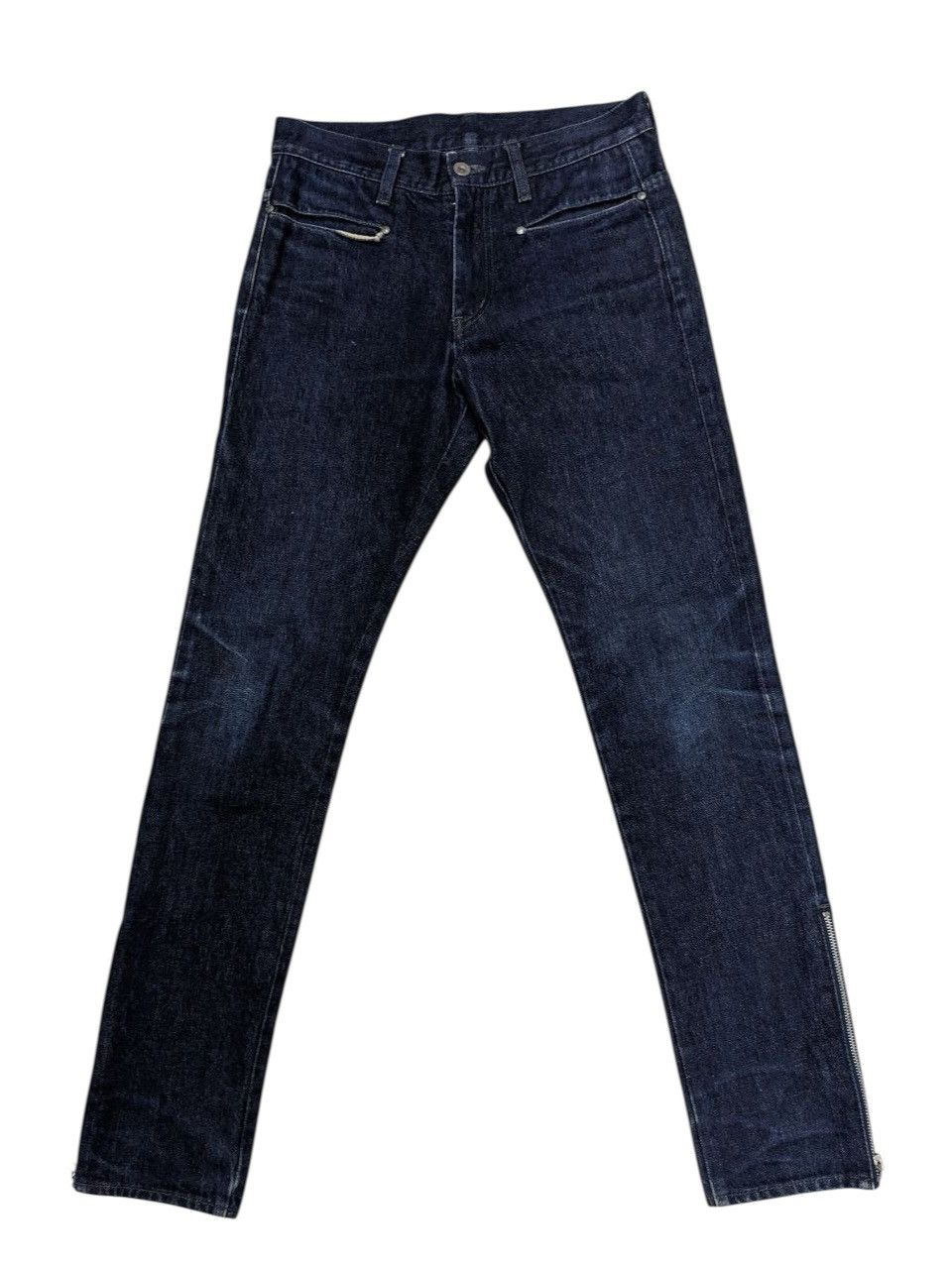 STUDIOUS STUDIOUS BLUE INDIGO DENIM PANT LOWER SIDE UNIVERSAL ZIPPER Size US 29 - 1 Thumbnail