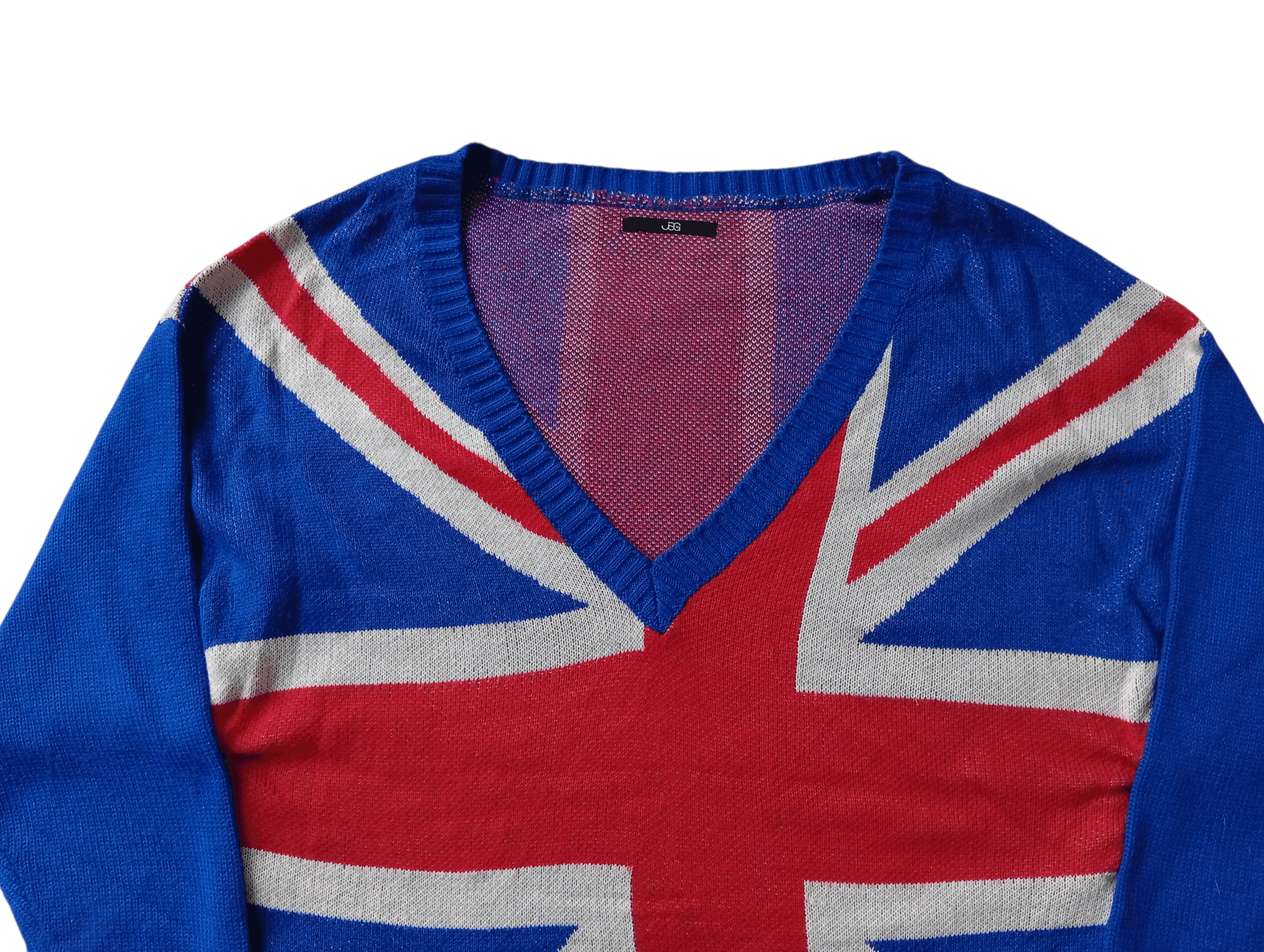 20471120 JSG union jack knit sweater Size L / US 10 / IT 46 - 3 Thumbnail