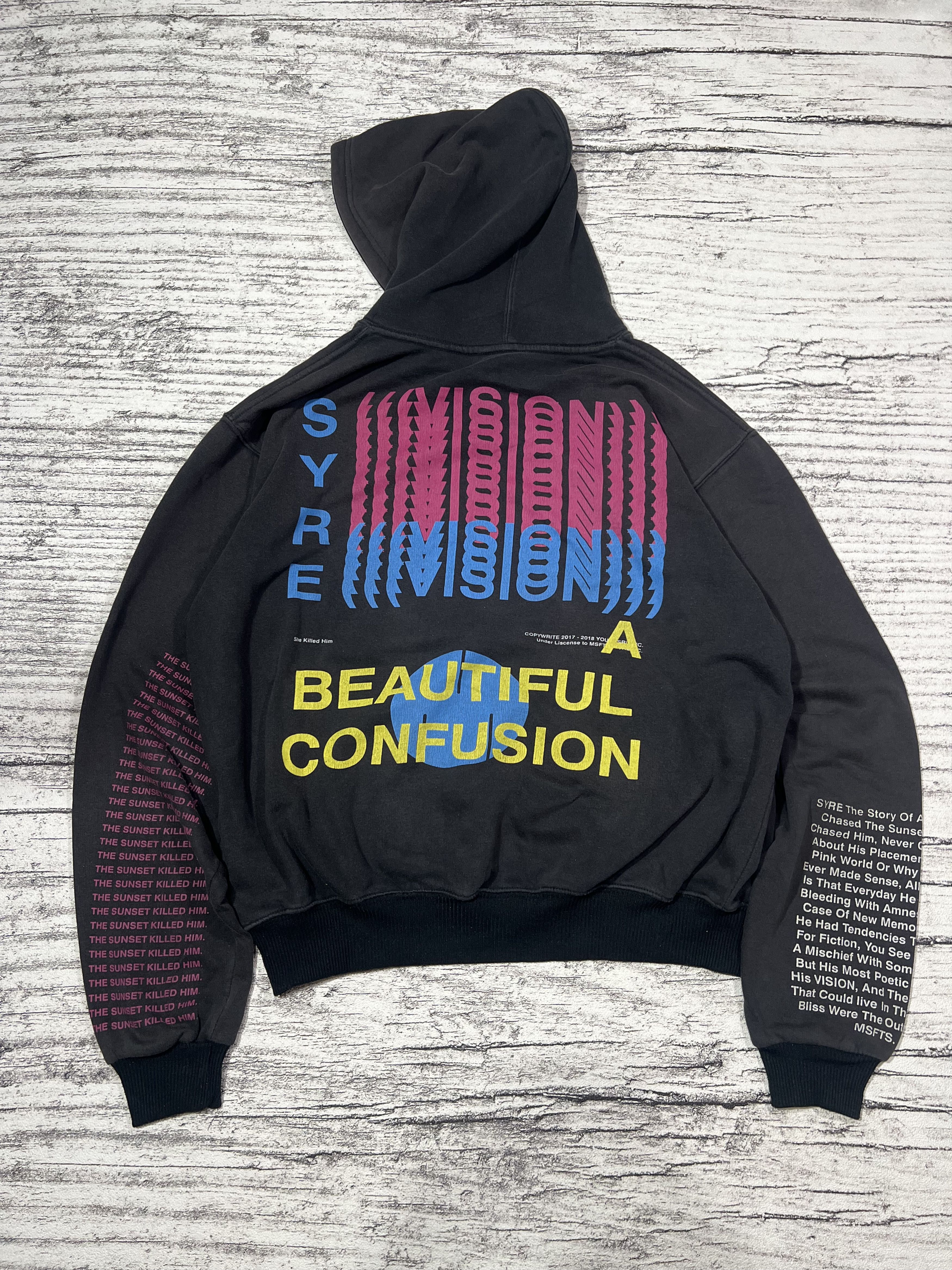 Japanese Brand 2000s Syre Jaden Smith Poem Faded Hoddie y2k Lgb Ifsix Size US L / EU 52-54 / 3 - 2 Thumbnail