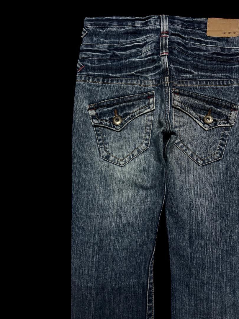 Japanese Brand DOUBLE WAIST Vintage Japanese Mudwash Distressed Slim Jean Size US 29 - 15 Thumbnail