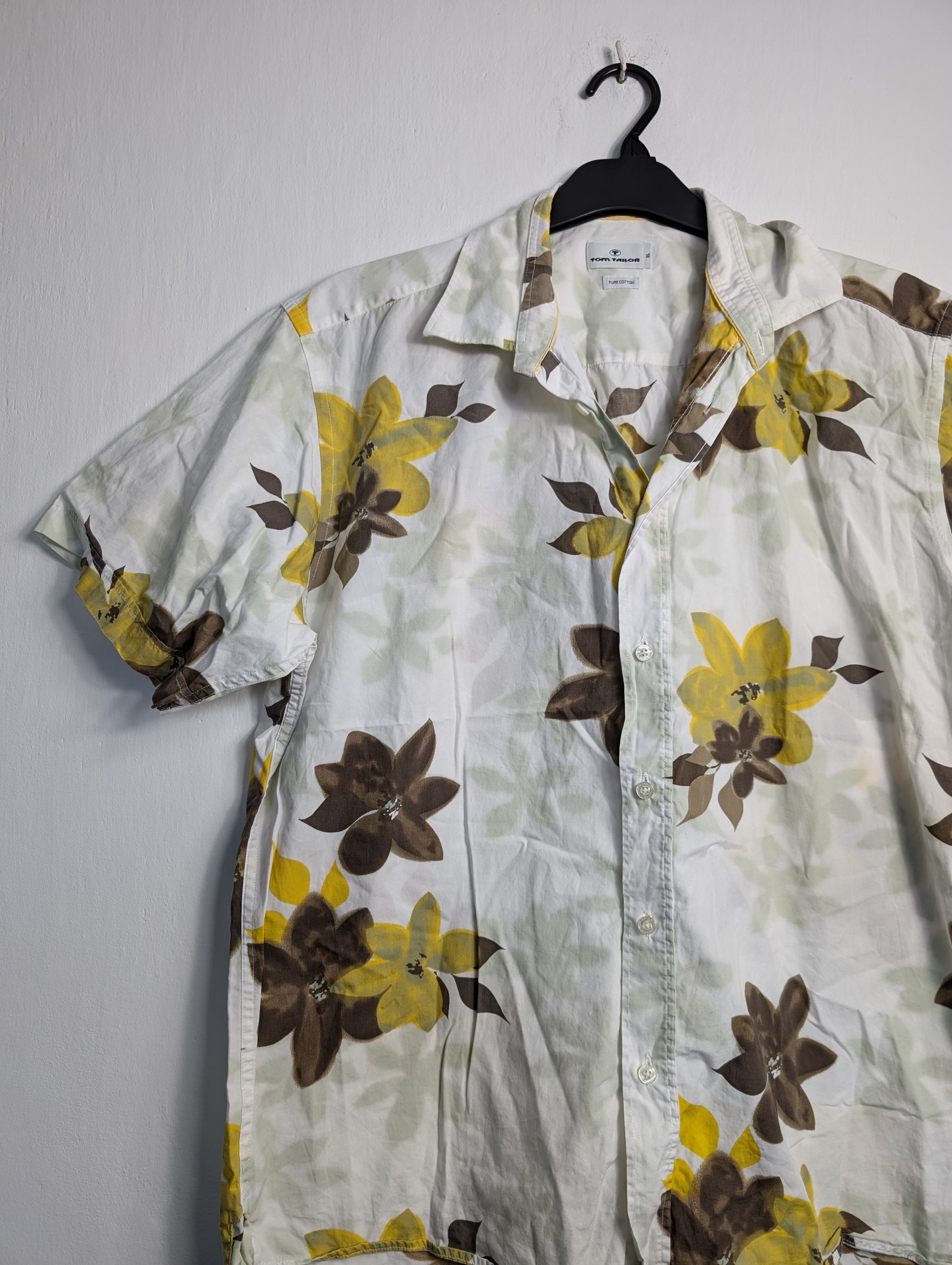 Vintage Vintage Y2K Hawaiian Shirt - Summer Floral Palm Tree Print Size US XL / EU 56 / 4 - 2 Thumbnail