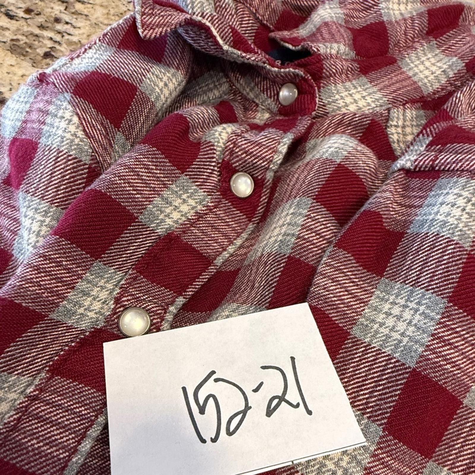 Aeropostale Aeropostale plaid western snap shirt red gray SZ XS FLAW Size XS / US 0-2 / IT 36-38 - 7 Thumbnail