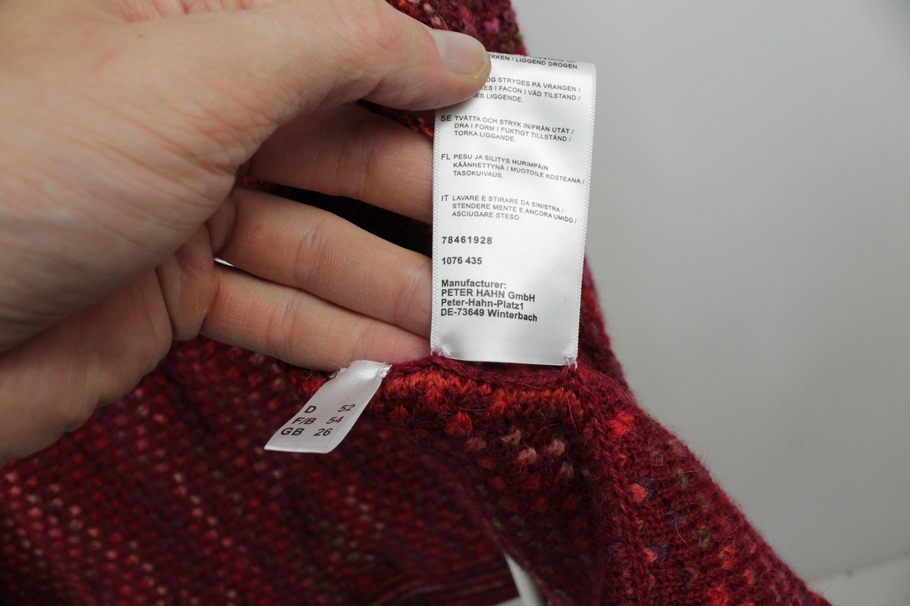 Designer × Other INKADORO Peter Hahn Knitted Alpaka Long Multicoolor Cardigan Size 3XL / US 20-22 - 6 Thumbnail