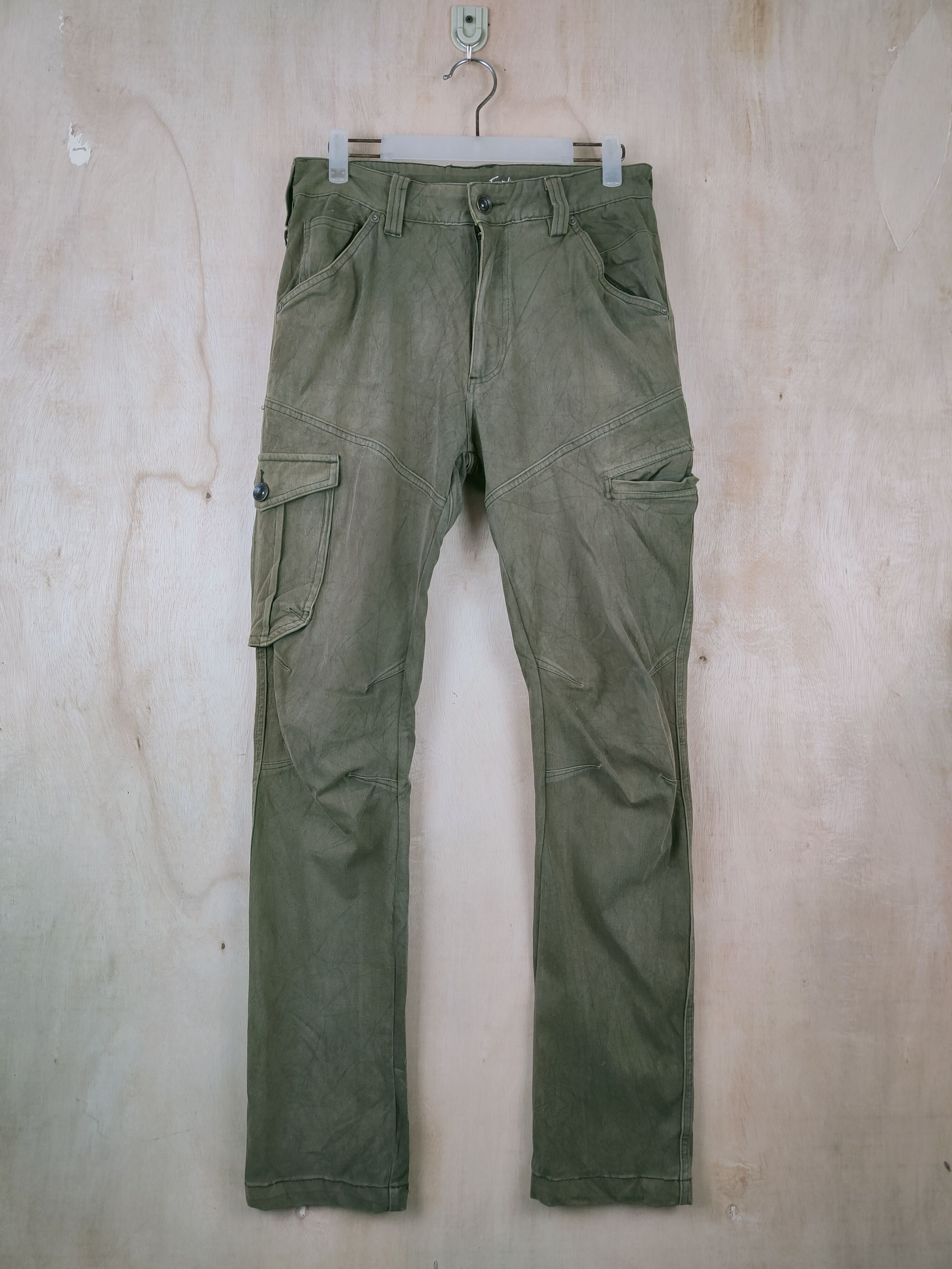 image of Vintage Fieldcore Olive Faded Multipocket Tactical Cargo Pantss2497 in Dark Olive, Men's (Size 30)