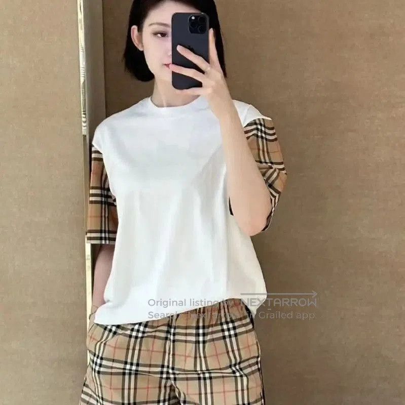 Burberry Burberry White Cotton Short Sleeve T-Shirt. Size XS / US 0-2 / IT 36-38 - 6 Thumbnail