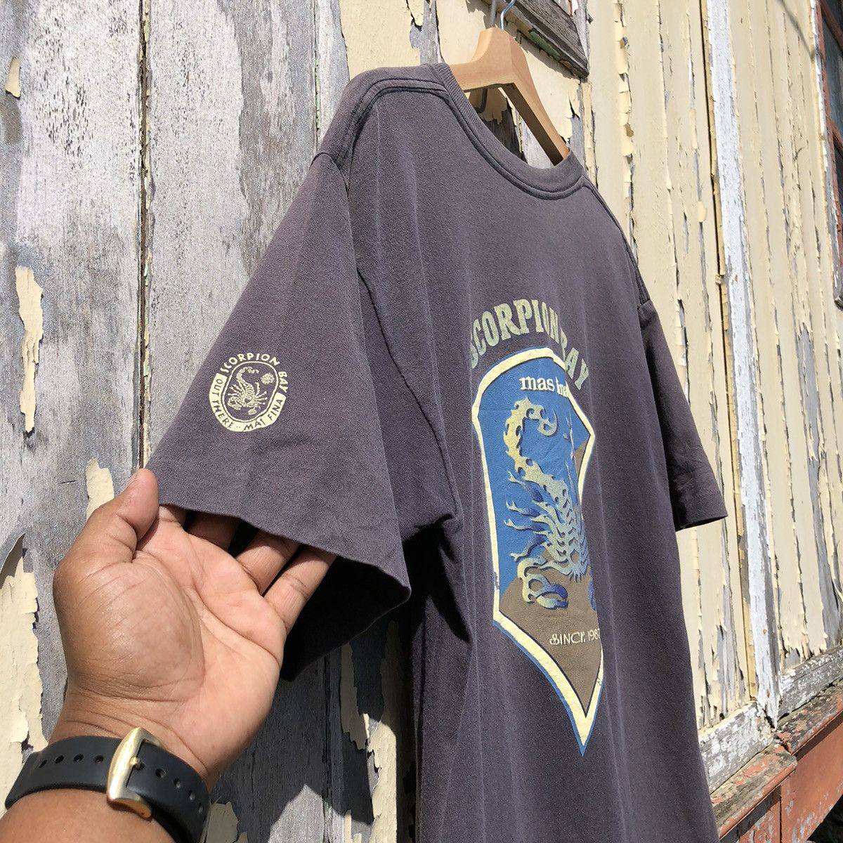 Vintage 💢Faded💢 Vintage 90s SCORPION BAY Surf Style Tshirt Size US L / EU 52-54 / 3 - 7 Thumbnail