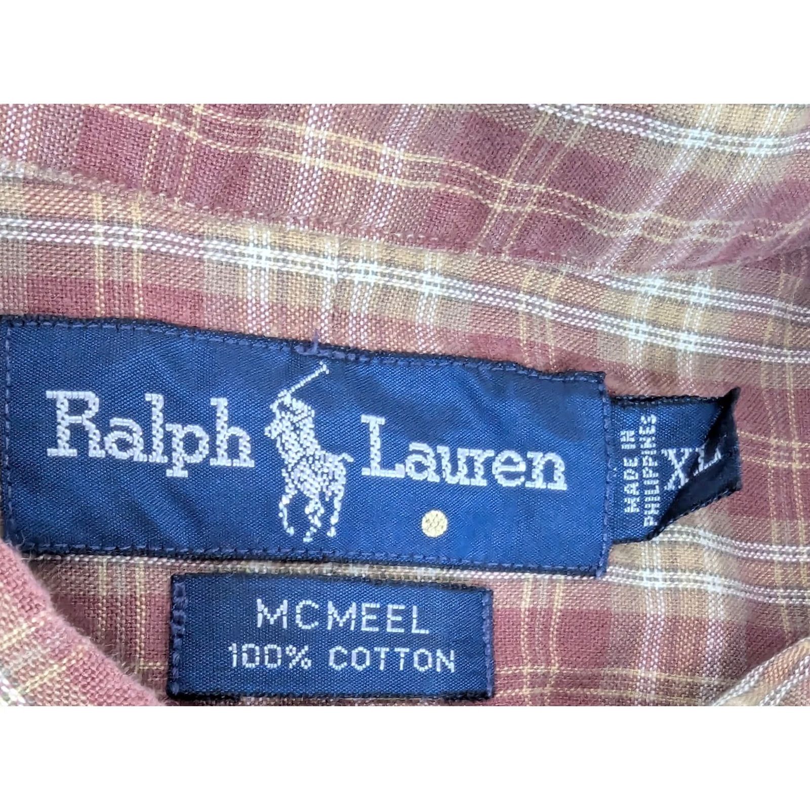 Polo Ralph Lauren Ralph Lauren McMeel Men XL Red Plaid Lightweight Flannel Button Down Shirt Size US XL / EU 56 / 4 - 3 Thumbnail
