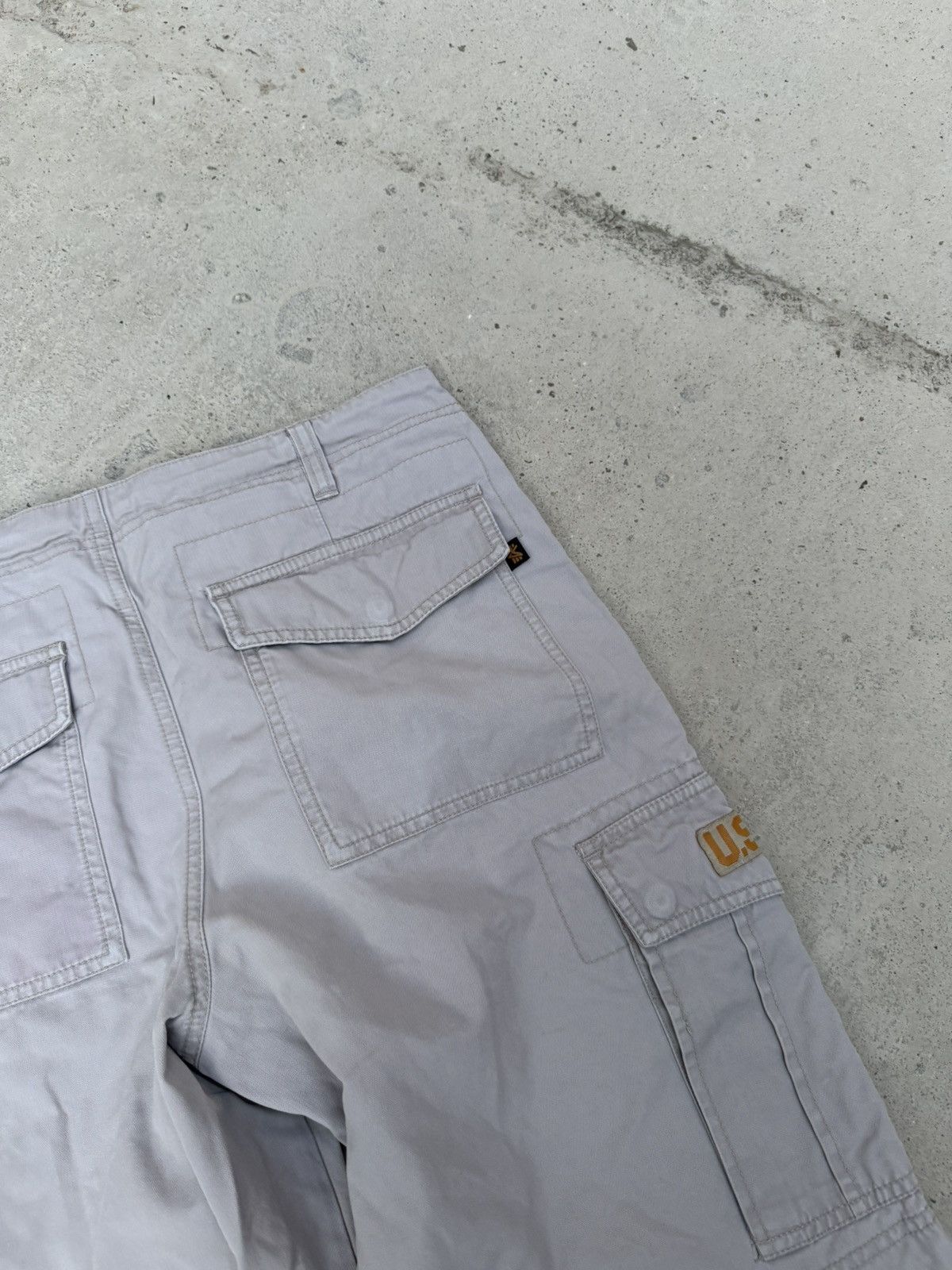 Alpha Industries VINTAGE ALPHA INDUSTRIES CARGO SHORTS US ARMY Size US 32 / EU 48 - 10 Thumbnail
