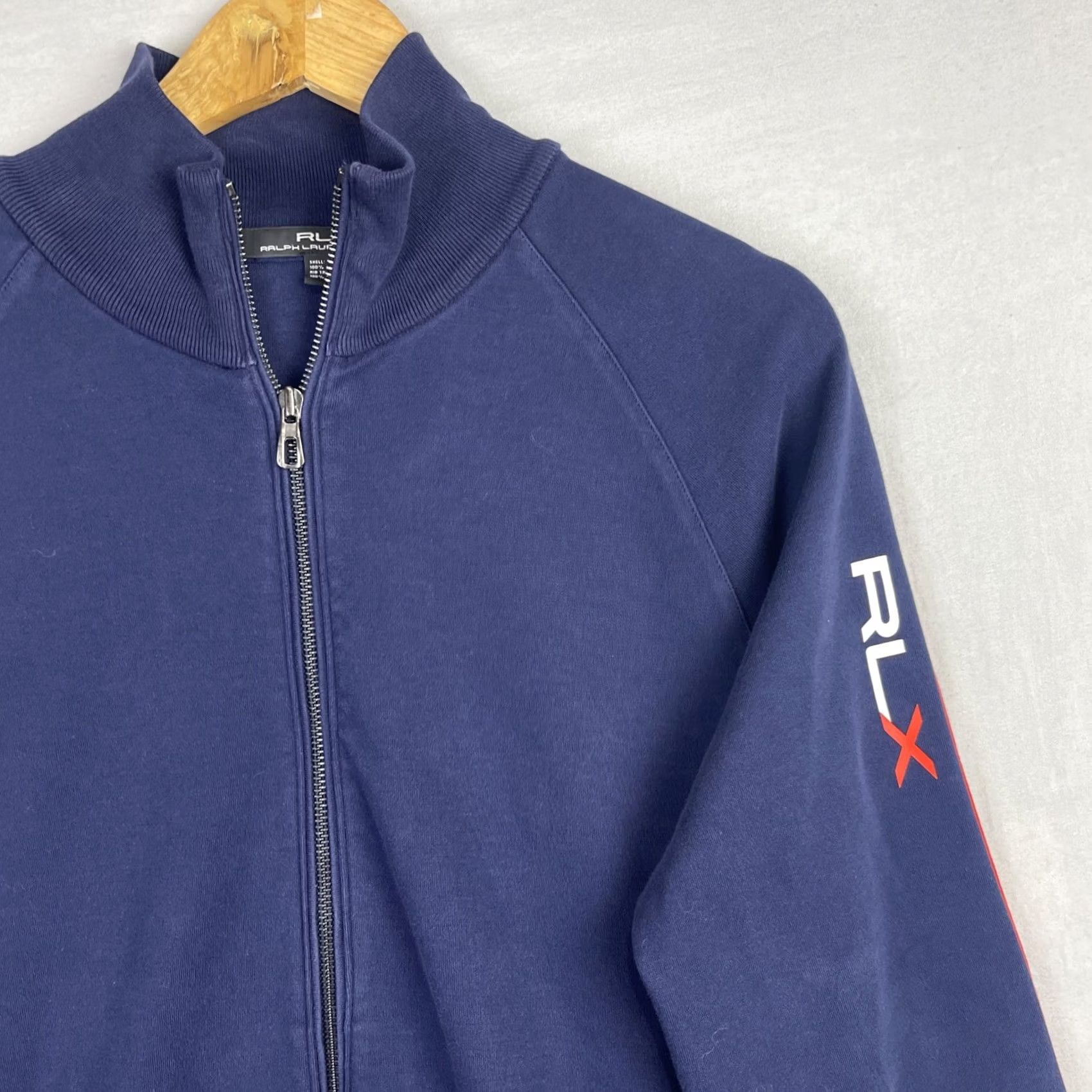 RLX Ralph Lauren RLX Ralph Lauren Track Jacket Mens Large Navy Blue Zip Up Performance Outdoor Size US L / EU 52-54 / 3 - 2 Thumbnail