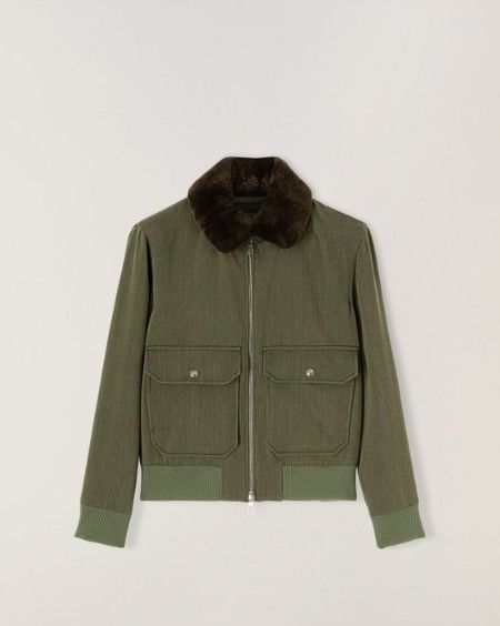 Loro Piana o1w1db10725 FAN1922 Junin Bomber Jacket in Green Size US XL / EU 56 / 4 - 1 Thumbnail