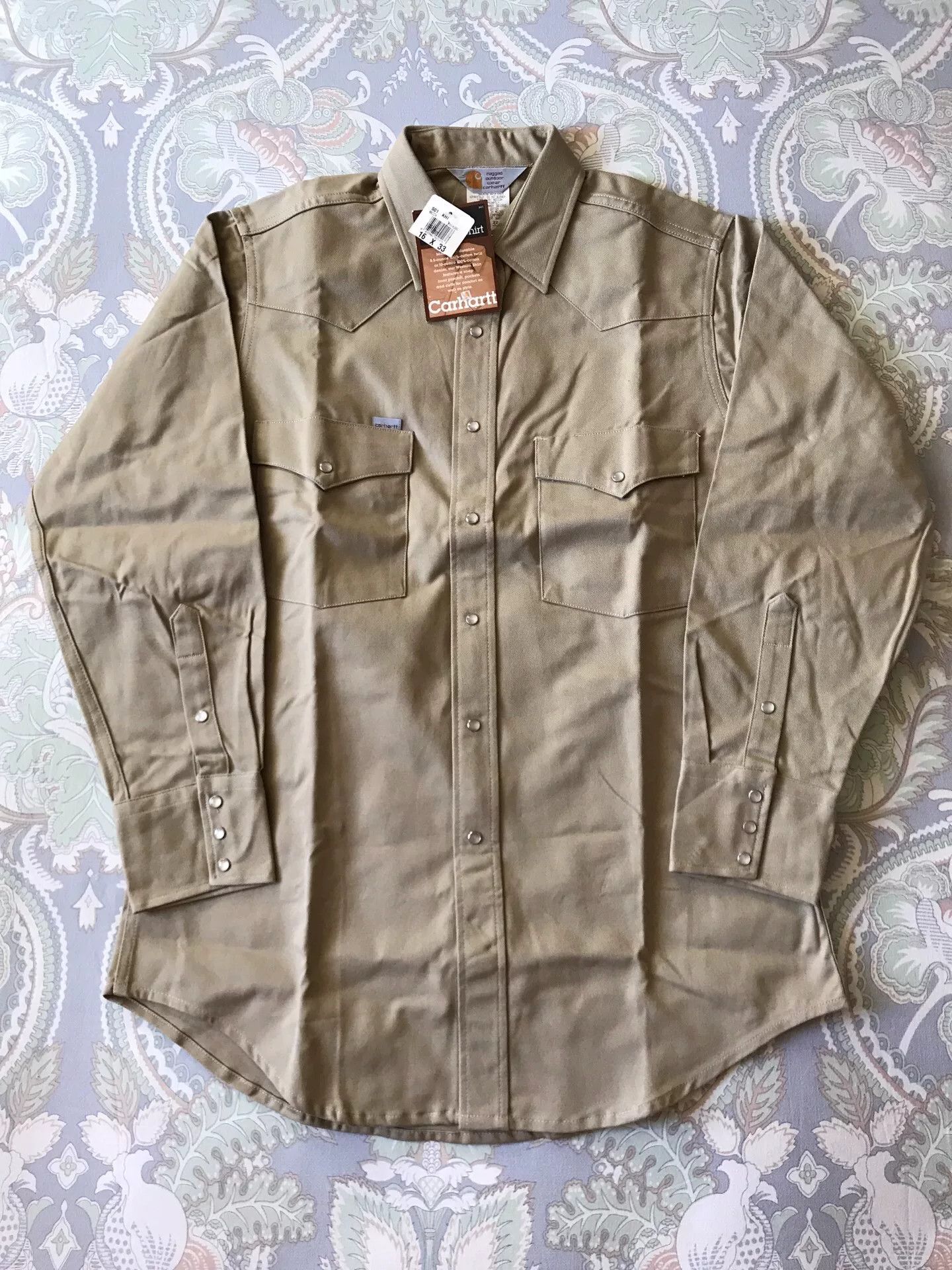 Carhartt Carhartt S01 KHI 16×33 Western Shirt Size US M / EU 48-50 / 2 - 1 Thumbnail
