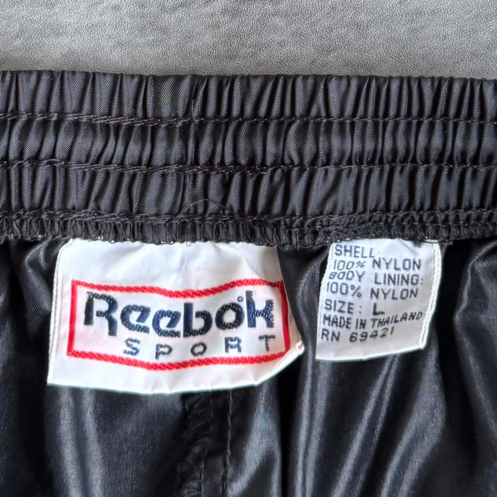 Reebok × Vintage Vintage Y2K Baggy Reebok Skater Cyber Grunge Tech Sweatpants Size US 33 - 4 Thumbnail