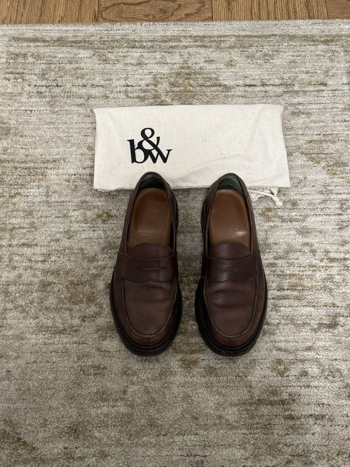 Blackstock & Weber Ellis Penny Loafer, Lug sole, Brown/Chocolate Size US 8 / EU 41 - 1 Thumbnail