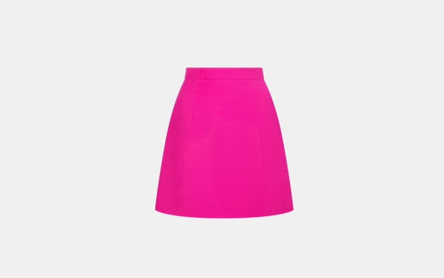 Dior o1w1db10824 Flared Mini Skirt in Fuchsia Size 26" / US 2 / IT 38 - 1 Thumbnail