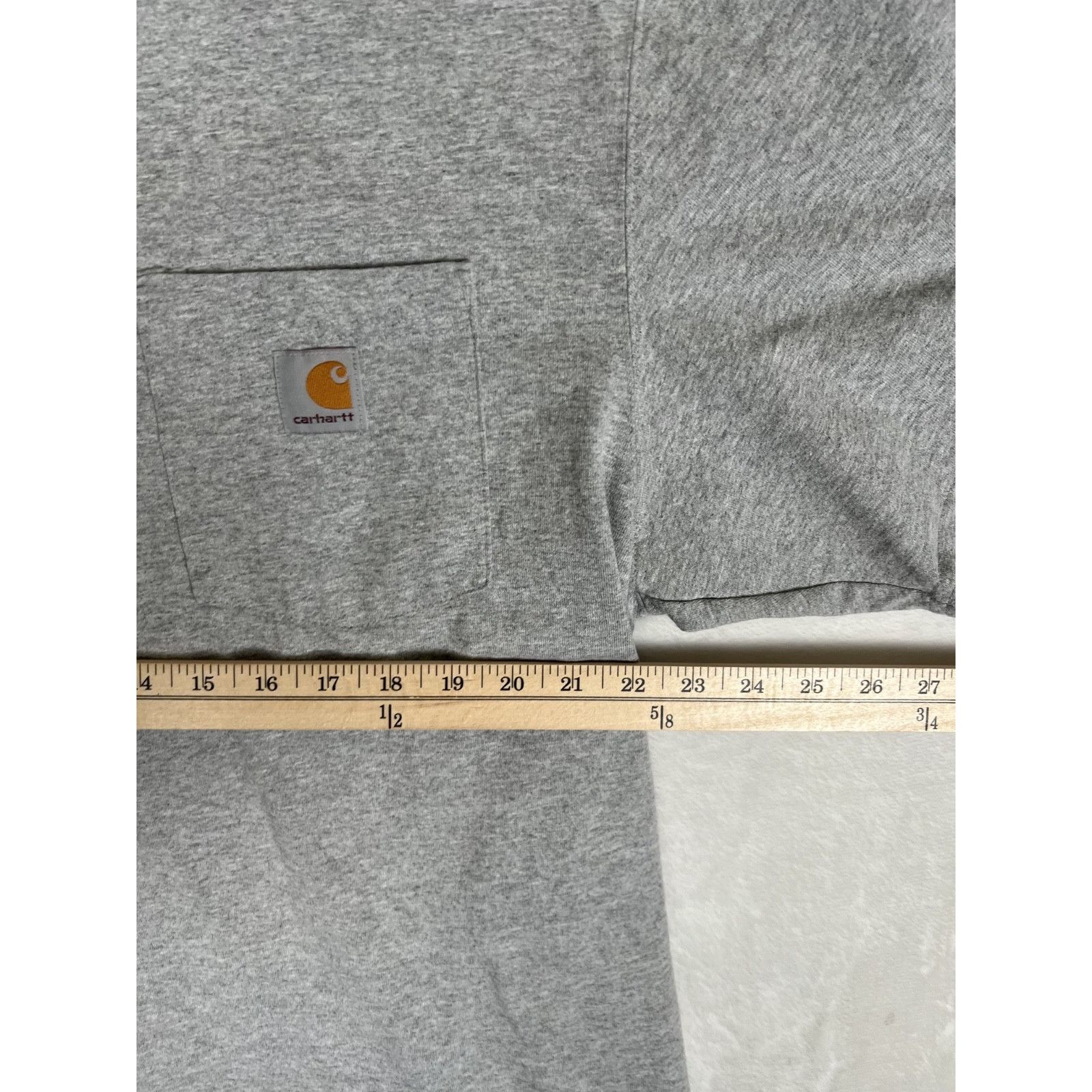 Carhartt Carhartt Gray Pocket Tee T-Shirt Size Large Original Fit Wor Size US L / EU 52-54 / 3 - 4 Thumbnail