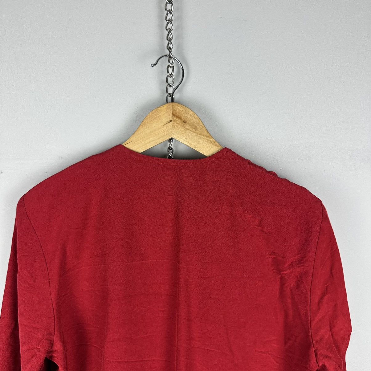 Sandro Vintage Rare Sandro 80’s Red Napaleon Cropped Blazer Size M / US 6-8 / IT 42-44 - 22 Thumbnail