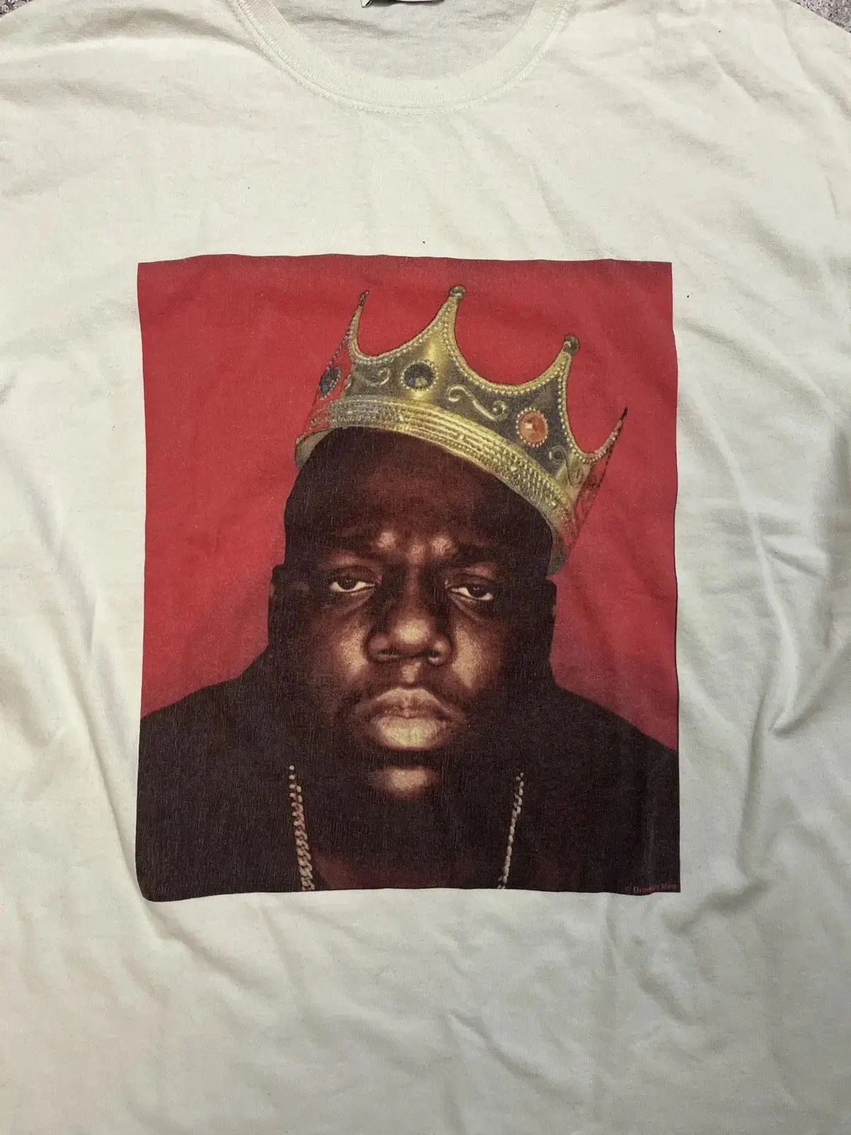 Rap Tees Vintage Notorious BIG T-Shirt Biggie Crown Rap White Size L Size US L / EU 52-54 / 3 - 2 Thumbnail