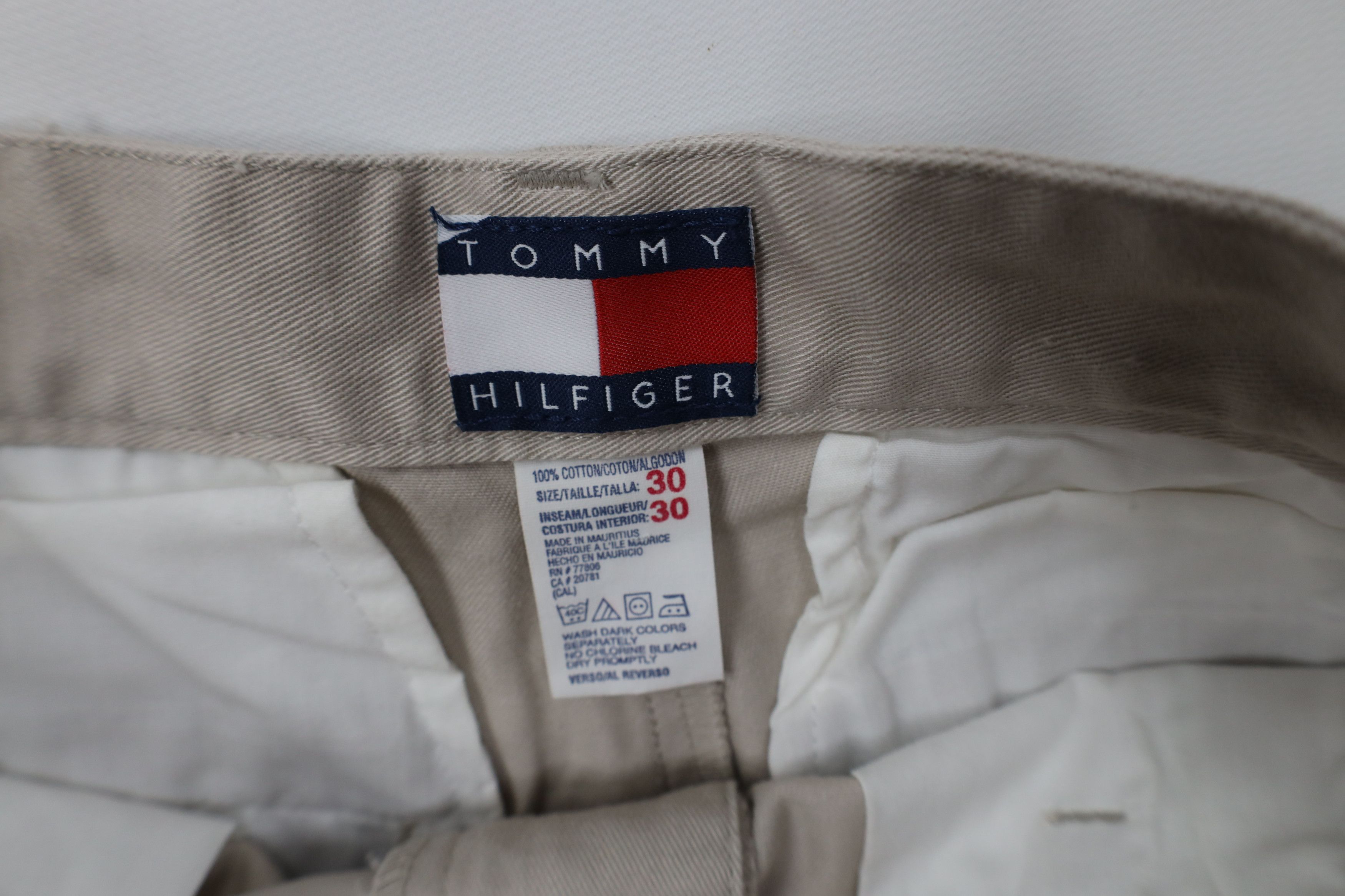 Tommy Hilfiger Vintage Y2K 2000 Tommy Hilfiger Wide Leg Chino Pants Stone Size US 30 / EU 46 - 6 Thumbnail
