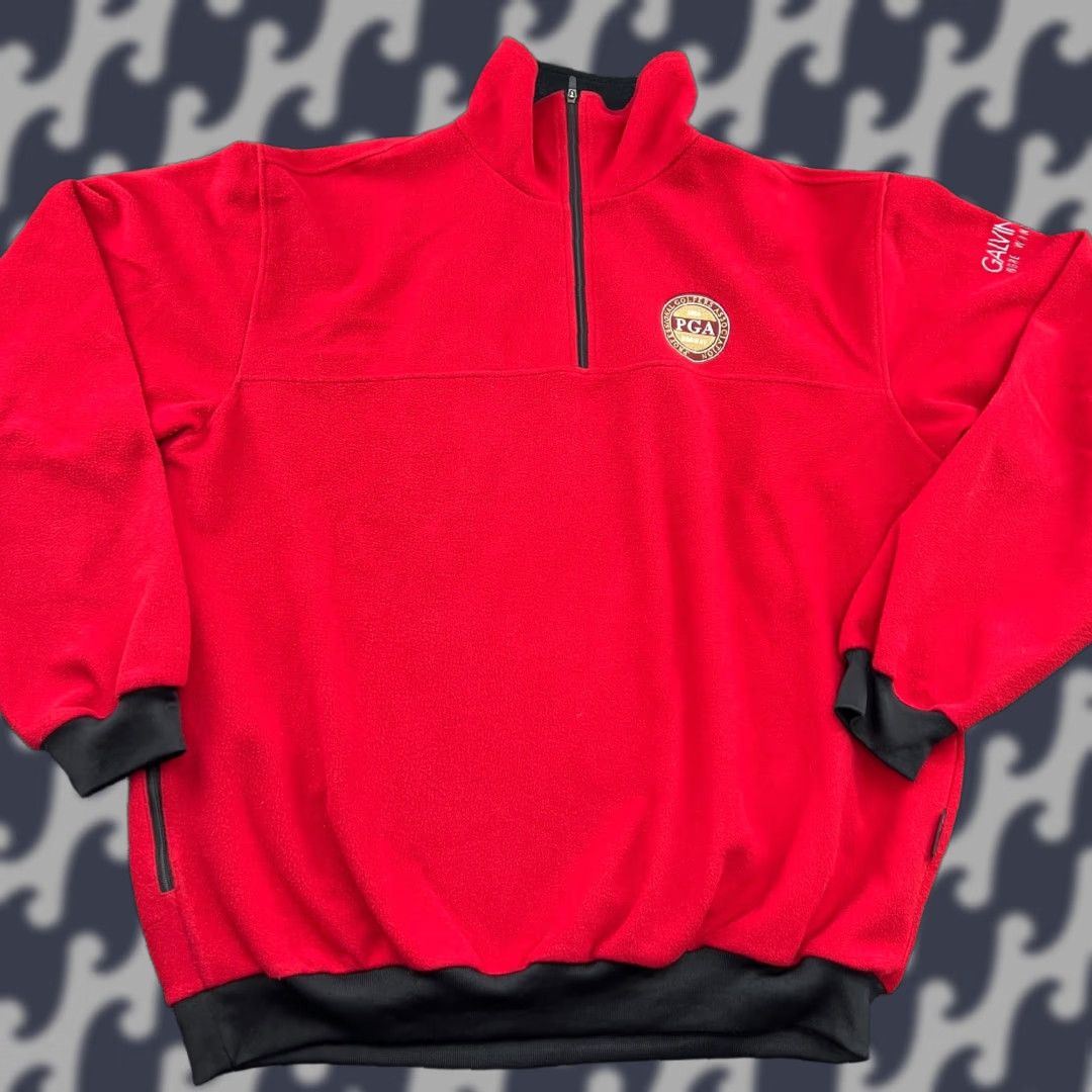 Galvin Green Galvin Green Windstopper Fleece Jacket Mens Large PGA 2008 Red Golf 1/4 Zip Size US L / EU 52-54 / 3 - 1 Thumbnail