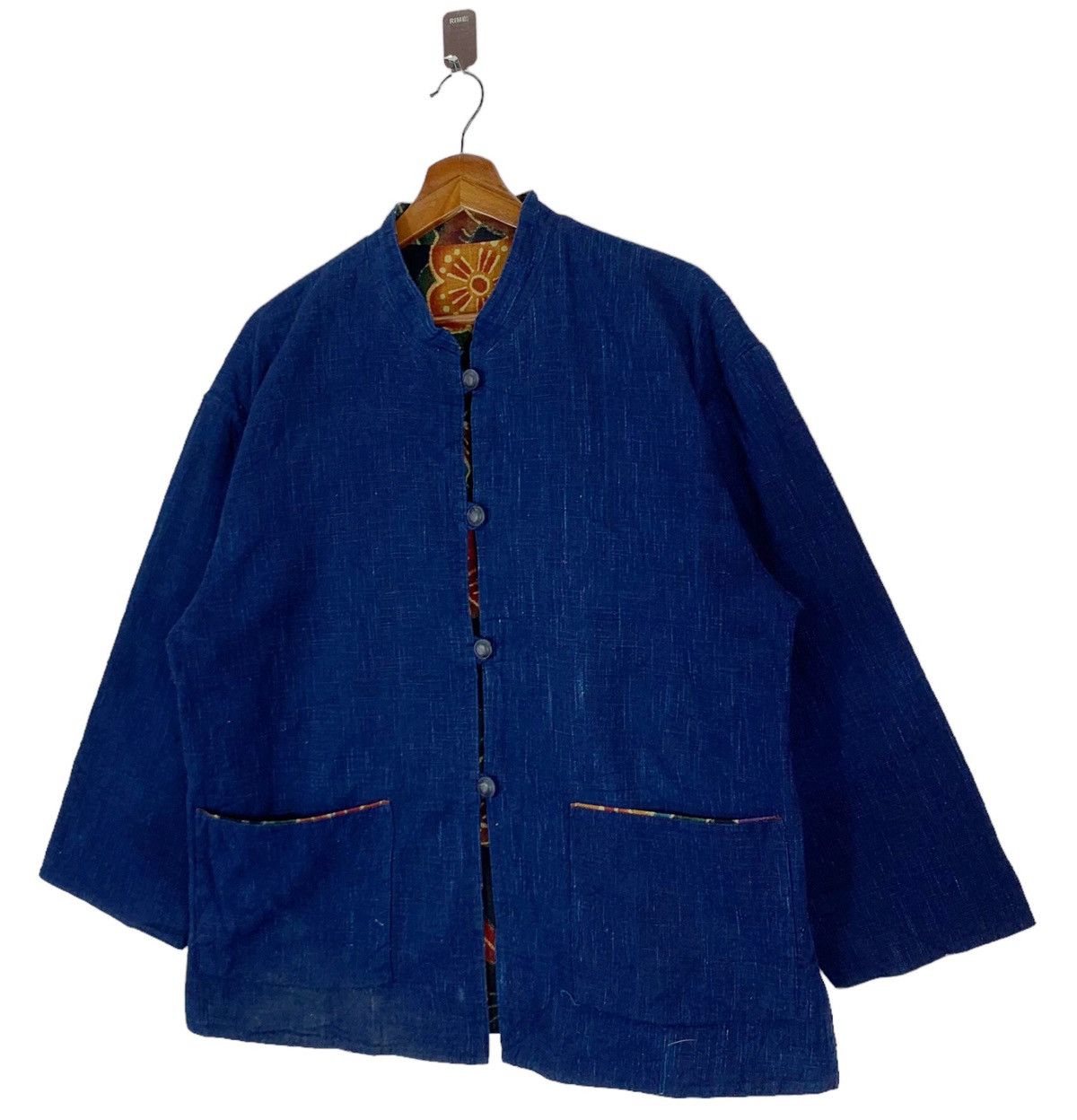 Blue Blue Japan × Indigo Vintage Indigo Japanese Reversible Chinese Style Jacket Size US M / EU 48-50 / 2 - 2 Thumbnail