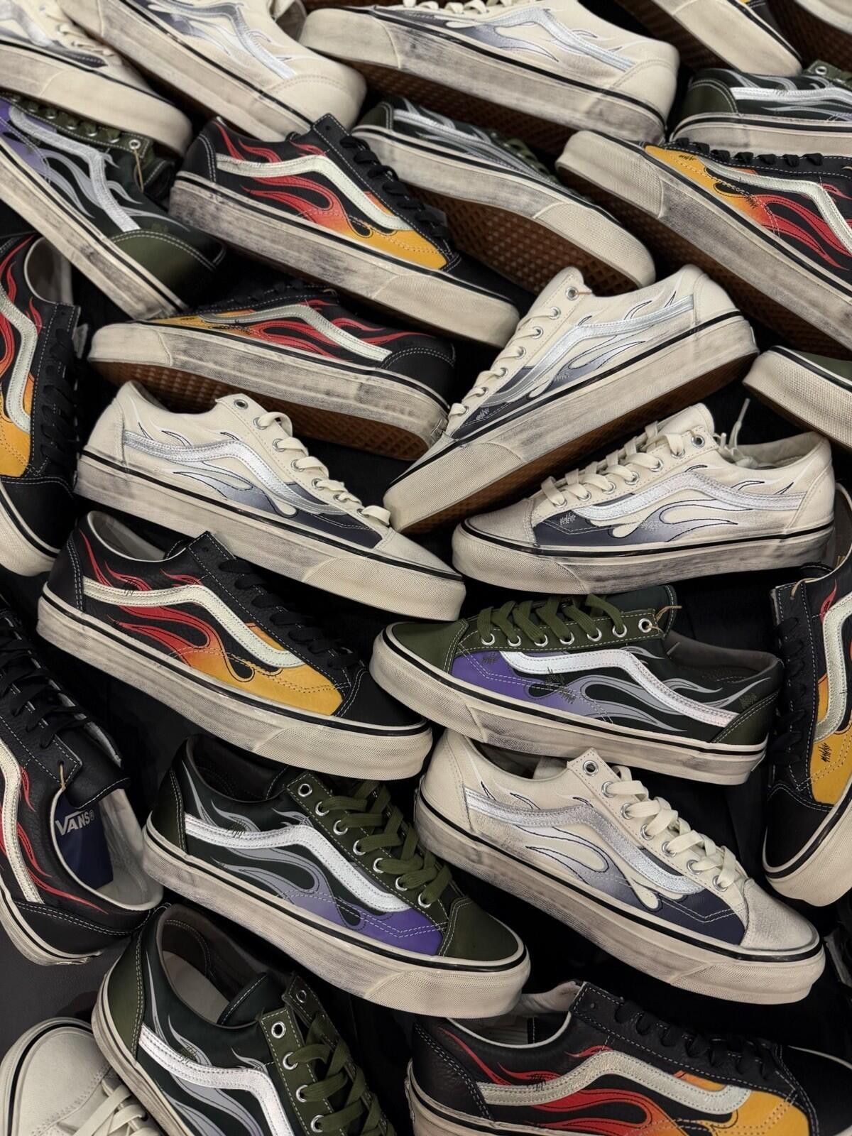 Vans Vans Old Skool 36 Flame Archive Pack Marshmallow (11.5) Size US 11.5 / EU 44-45 - 2 Thumbnail
