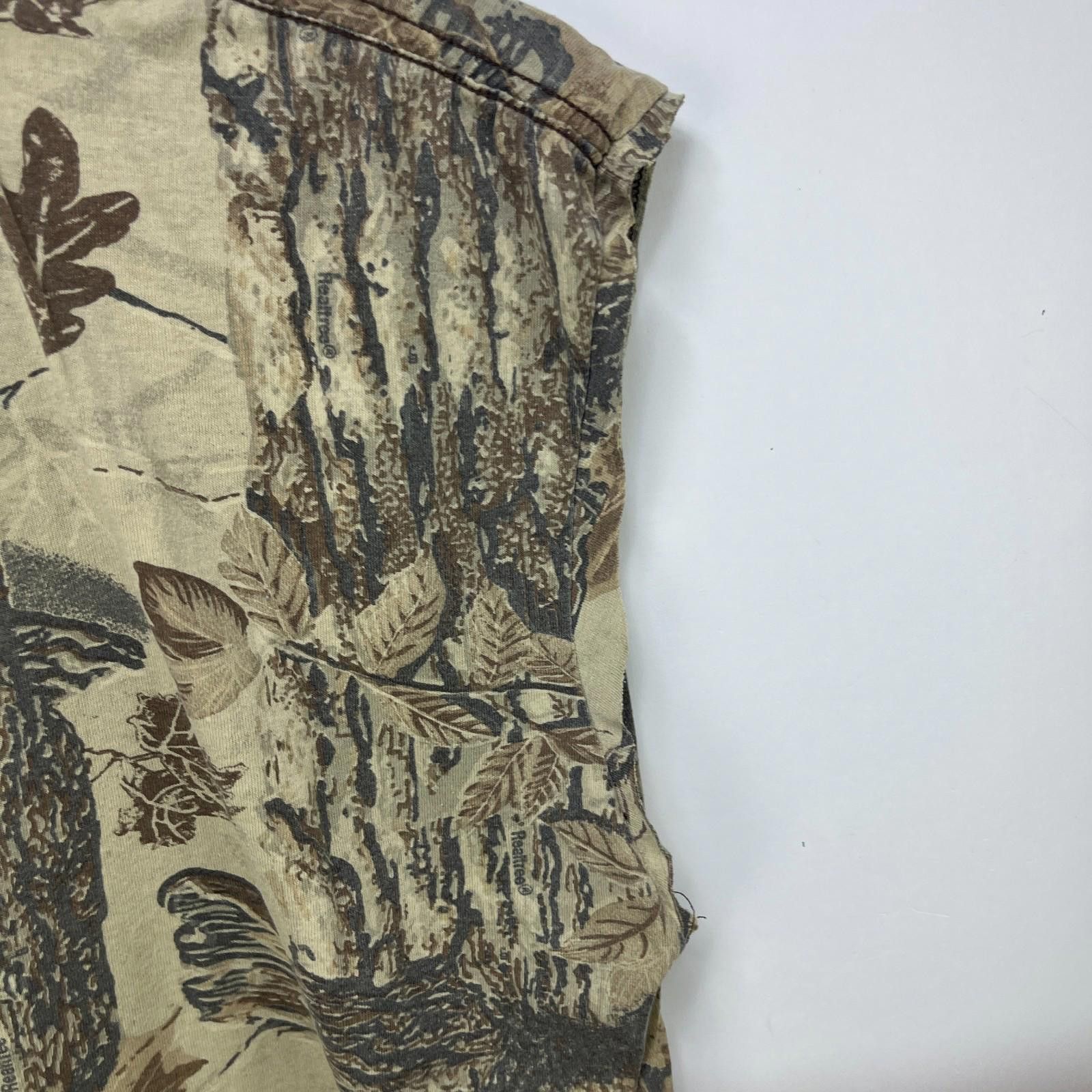 Realtree Vintage 90s Realtree Camo Sleeveless Shirt Large Size US L / EU 52-54 / 3 - 9 Thumbnail