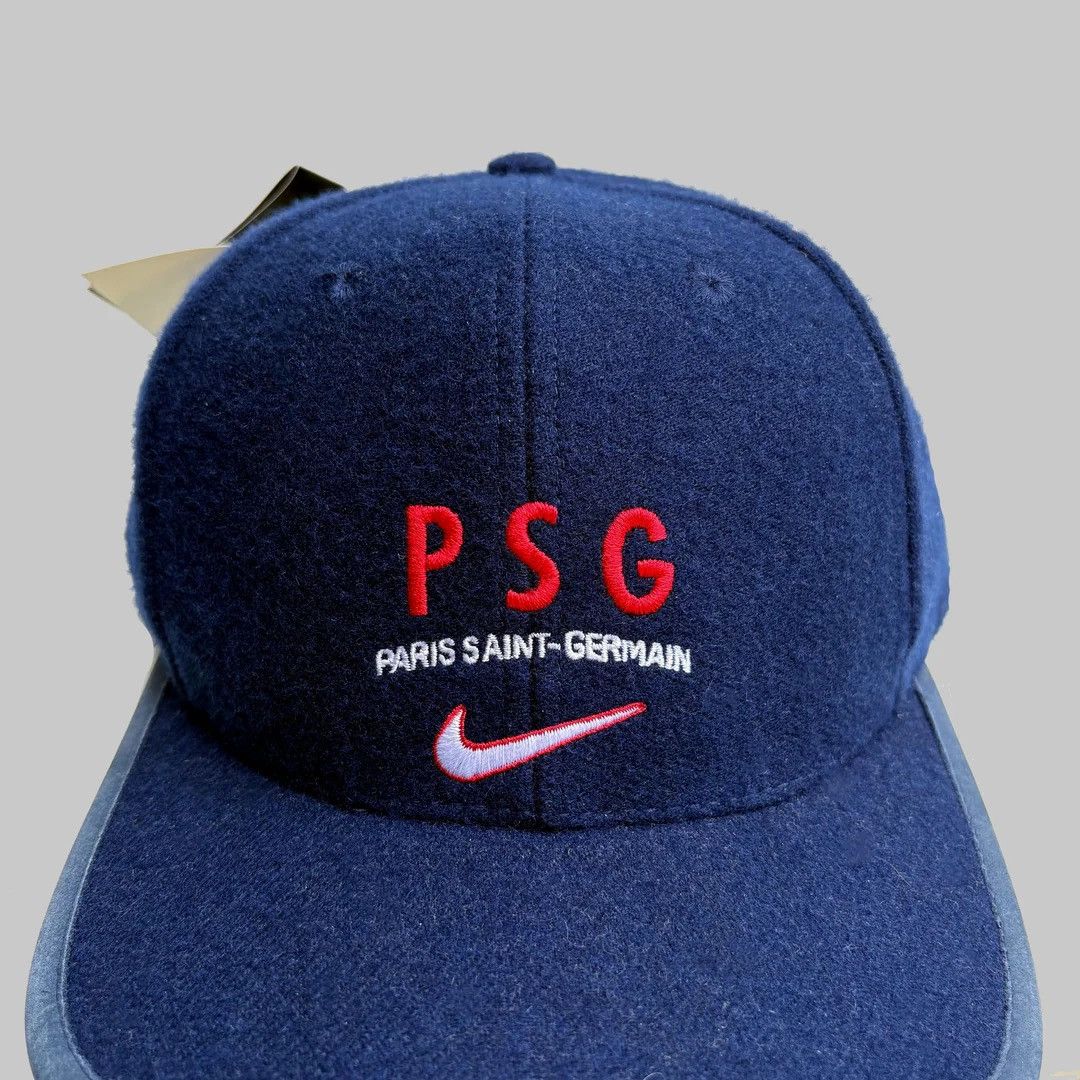Nike PSG Paris Saint-Germain Nike 1990 98 Vintage NWOT Cap Hat Size ONE SIZE - 2 Thumbnail