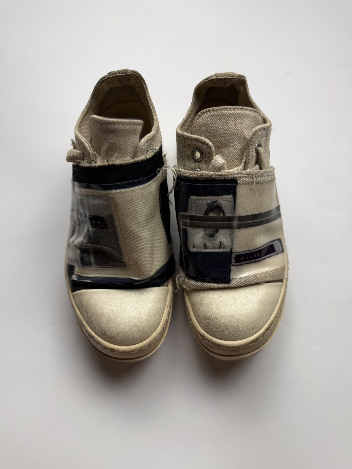 Rick Owens Drkshdw Rick Owens Drkshdw Patchwork Ramones Low Size US 5 / IT 35 - 4 Thumbnail
