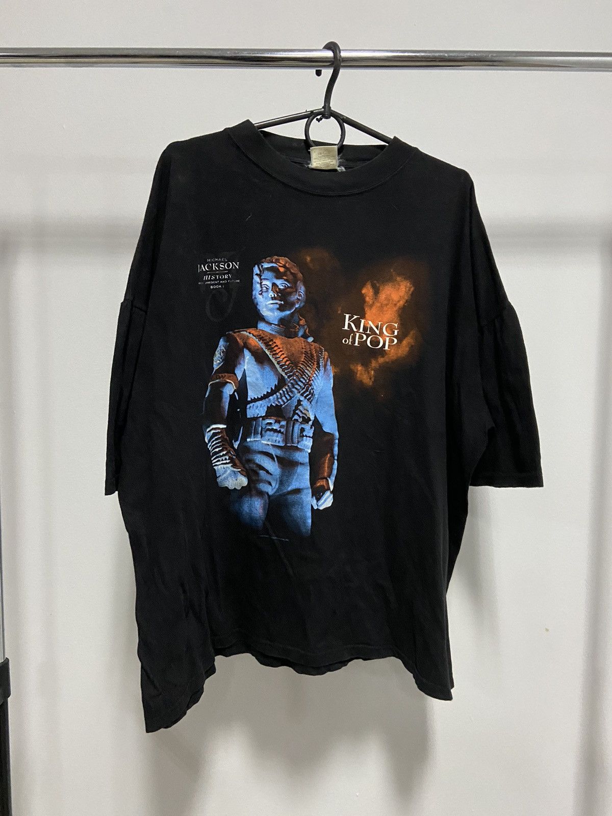 Band Tees × Michael Jackson × Vintage Michael Jackson king of pop 1994 vintage big print Size US XL / EU 56 / 4 - 1 Thumbnail