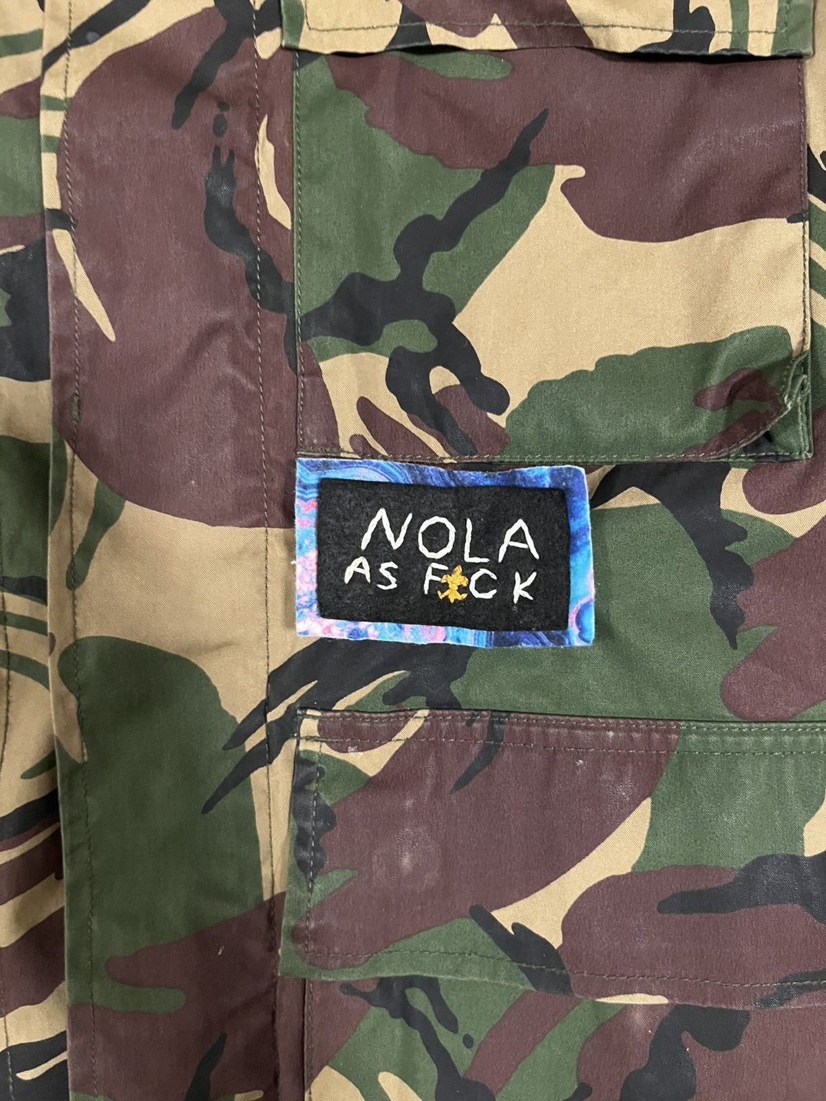 Wallace & Barnes Camo ziper jacket shirt vintage Size US XL / EU 56 / 4 - 2 Thumbnail