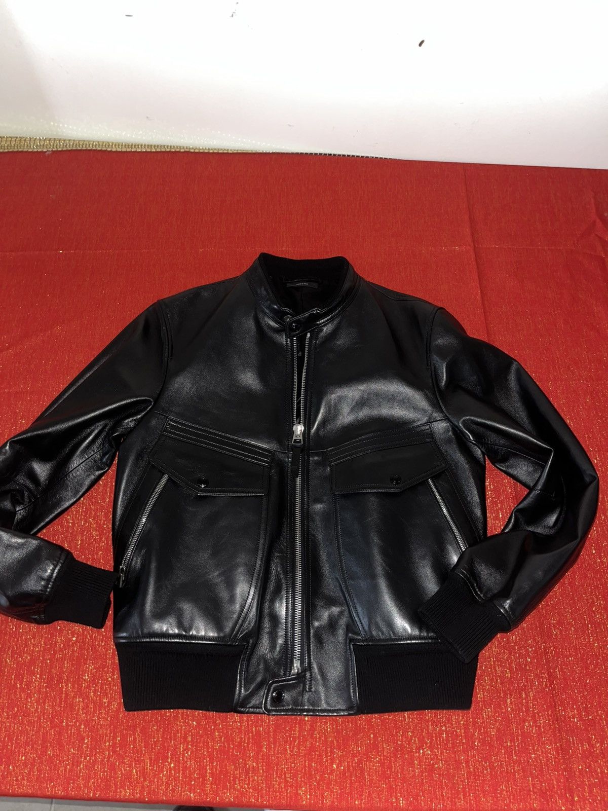 Tom Ford Tom Ford Leather Jacket Sz 50 Size US M / EU 48-50 / 2 - 23 Thumbnail