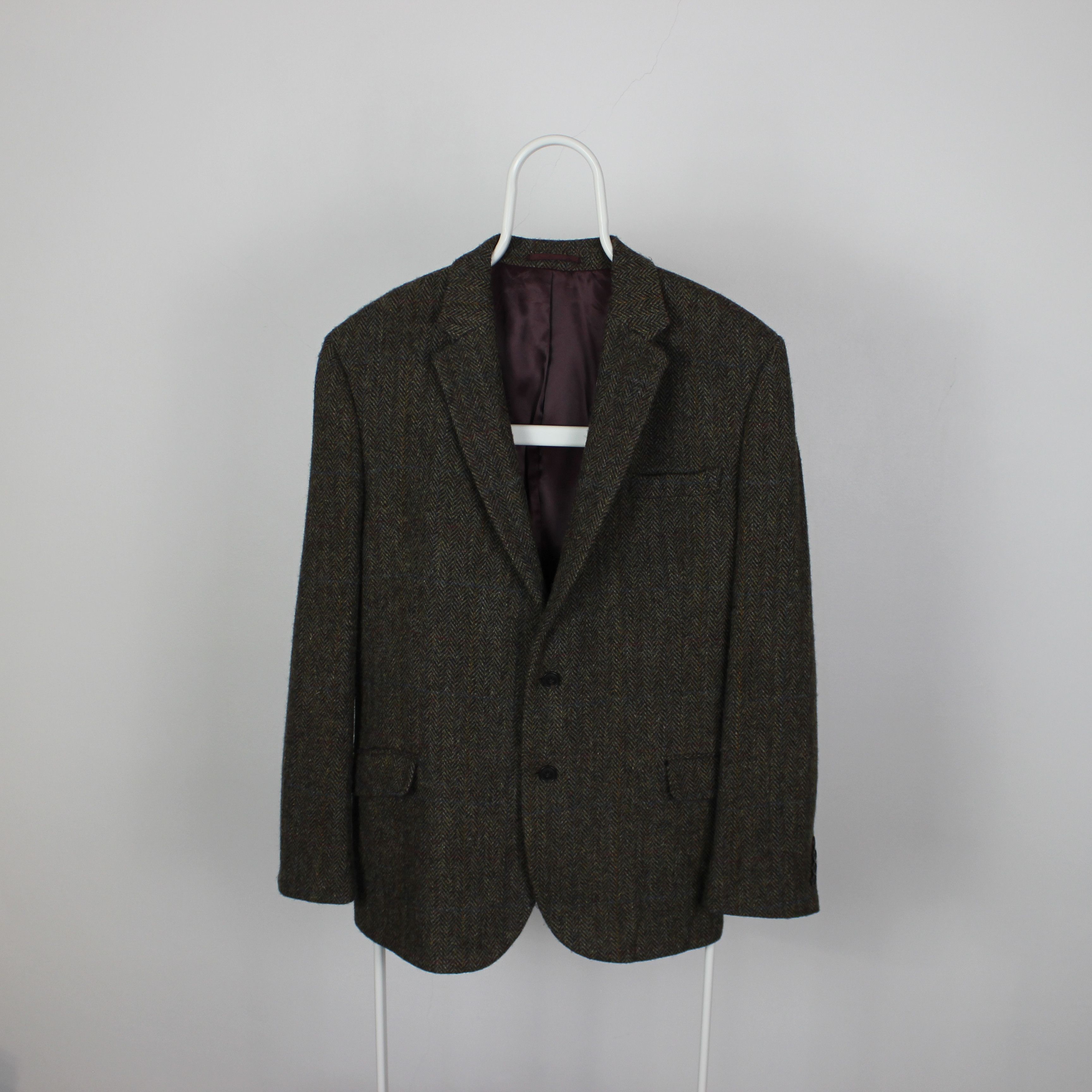 Harris Tweed Harris Tweed blazer men wool M L green olive Size 48R - 2 Thumbnail