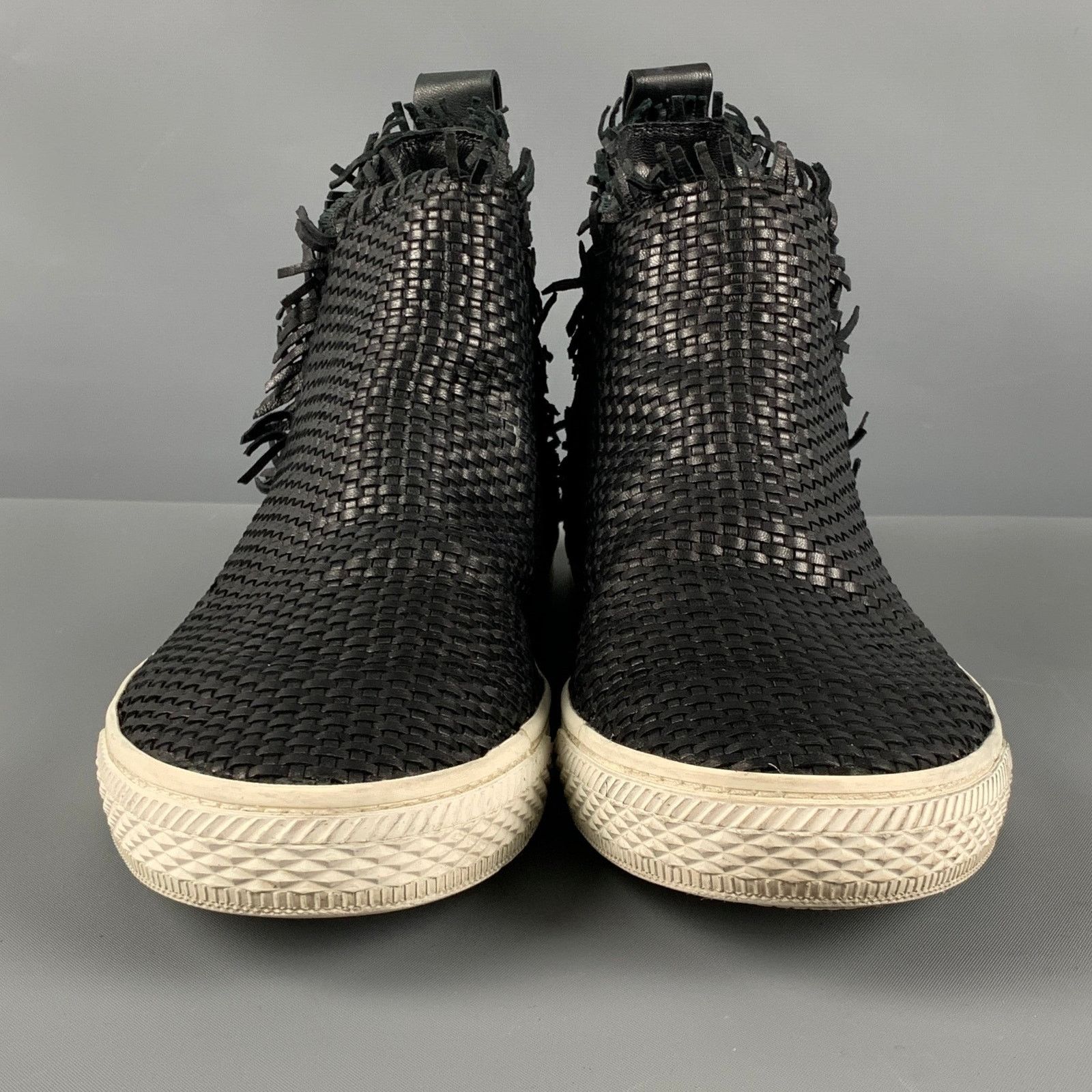 Loeffler Randall LOEFFLER RANDALL Size 8.5 Black White Leather Ankle Sneakers Size US 8.5 / IT 38.5 - 4 Thumbnail