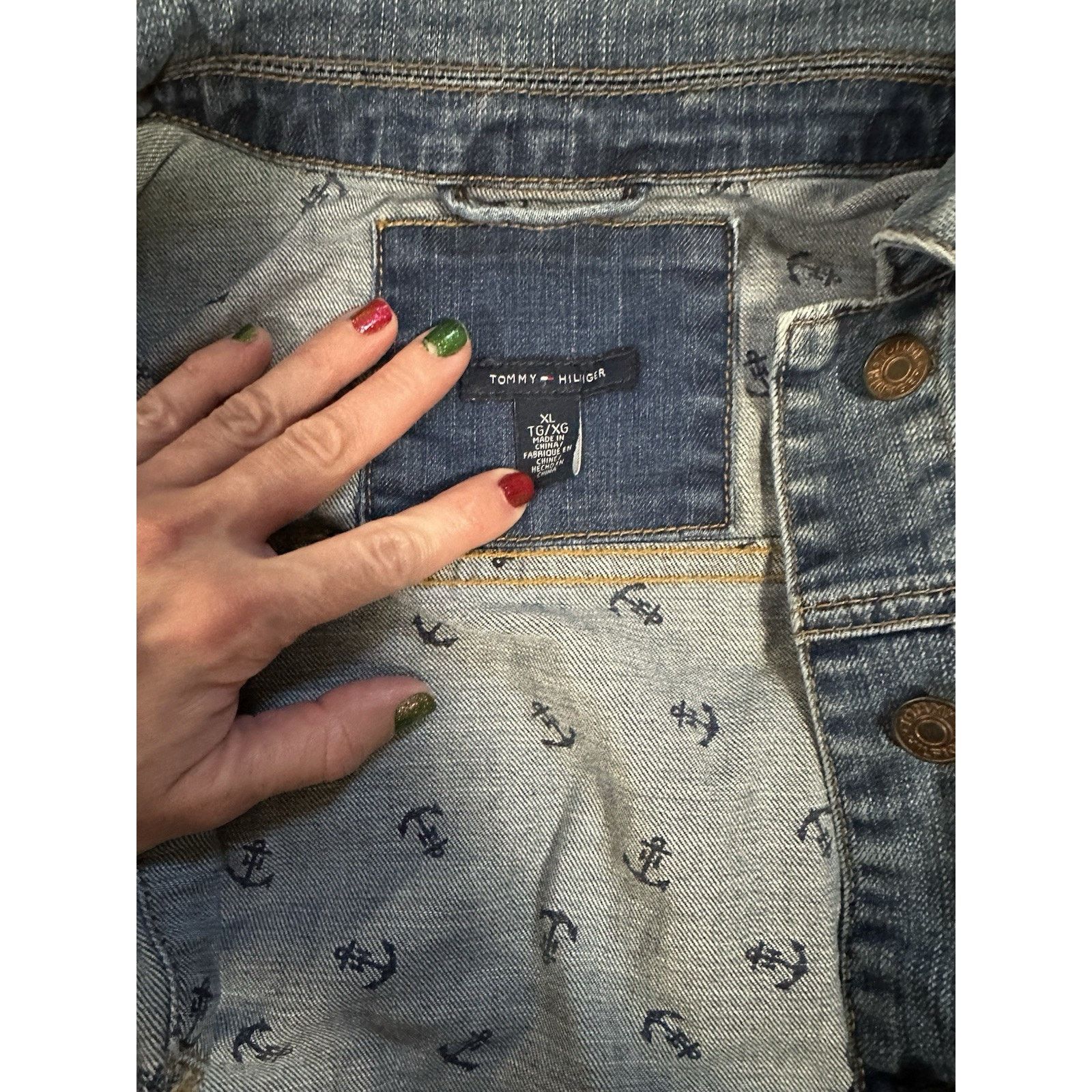 Tommy Hilfiger Vintage Tommy Hilfiger Denim Jean Jacket Coat Size XL Y2K Size XL / US 12-14 / IT 48-50 - 3 Thumbnail