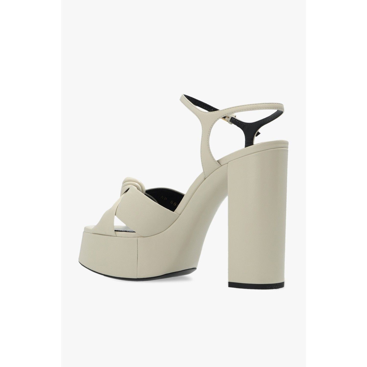 Saint Laurent Paris SAINT LAURENT Bianca Ivory Platform Sandals New & Authentic Size US 12 / IT 42 - 3 Thumbnail