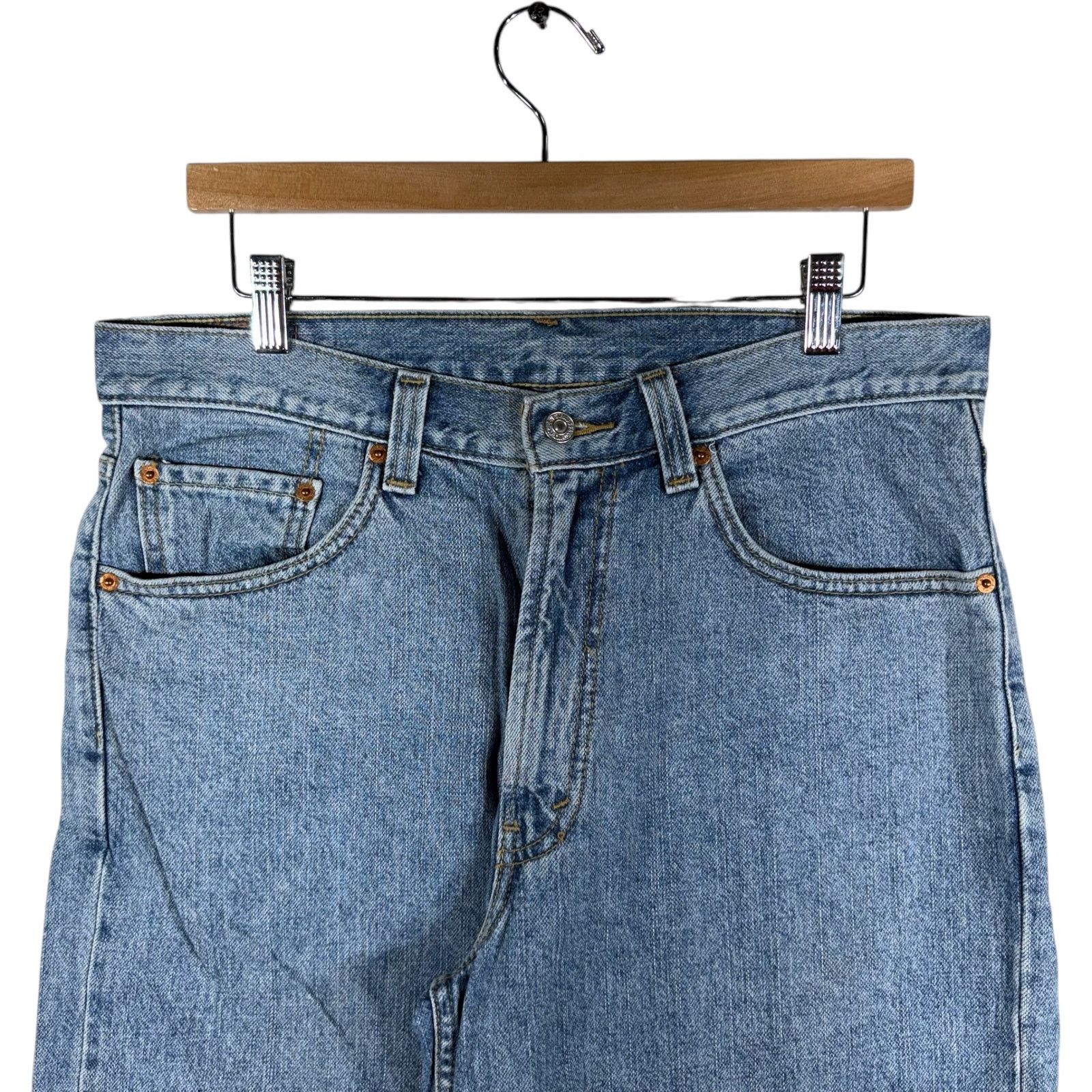 Levi's Vintage Levis 550 Relaxed Fit Denim Shorts 34 Size US 34 / EU 50 - 2 Thumbnail