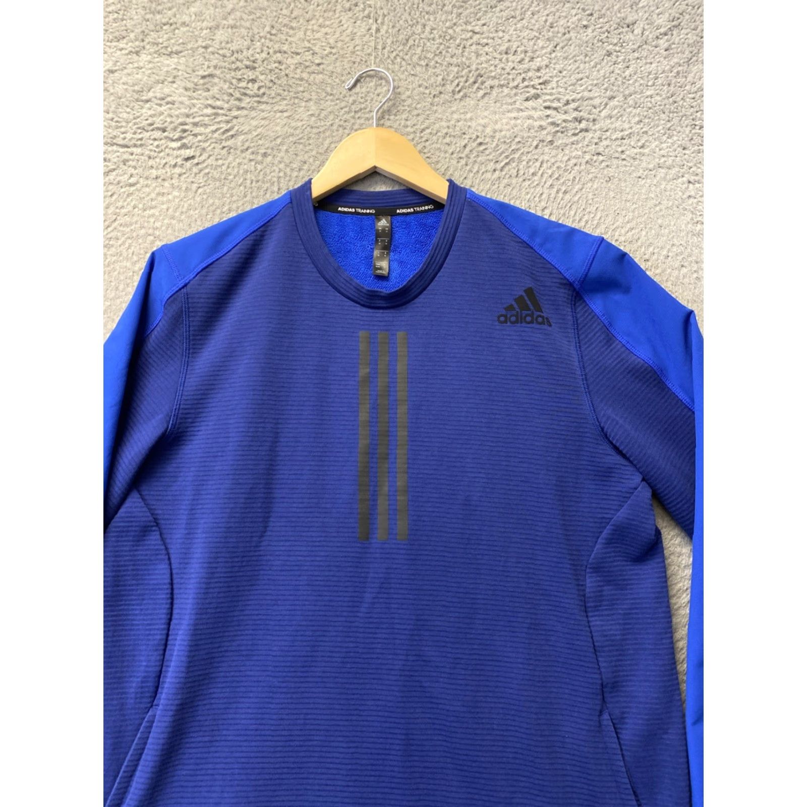 Adidas Adidas Men’s Sweatshirt Sweater M Blue C.READY CREW Pockets 3 Stps Logo /160-10 Size US M / EU 48-50 / 2 - 2 Thumbnail