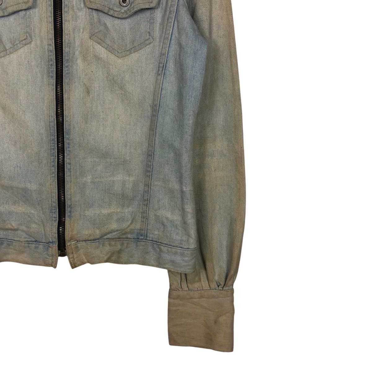 Diesel 📌Cropped Denim Biker Jacket Diesel Acid Wash Design Size US S / EU 44-46 / 1 - 6 Thumbnail