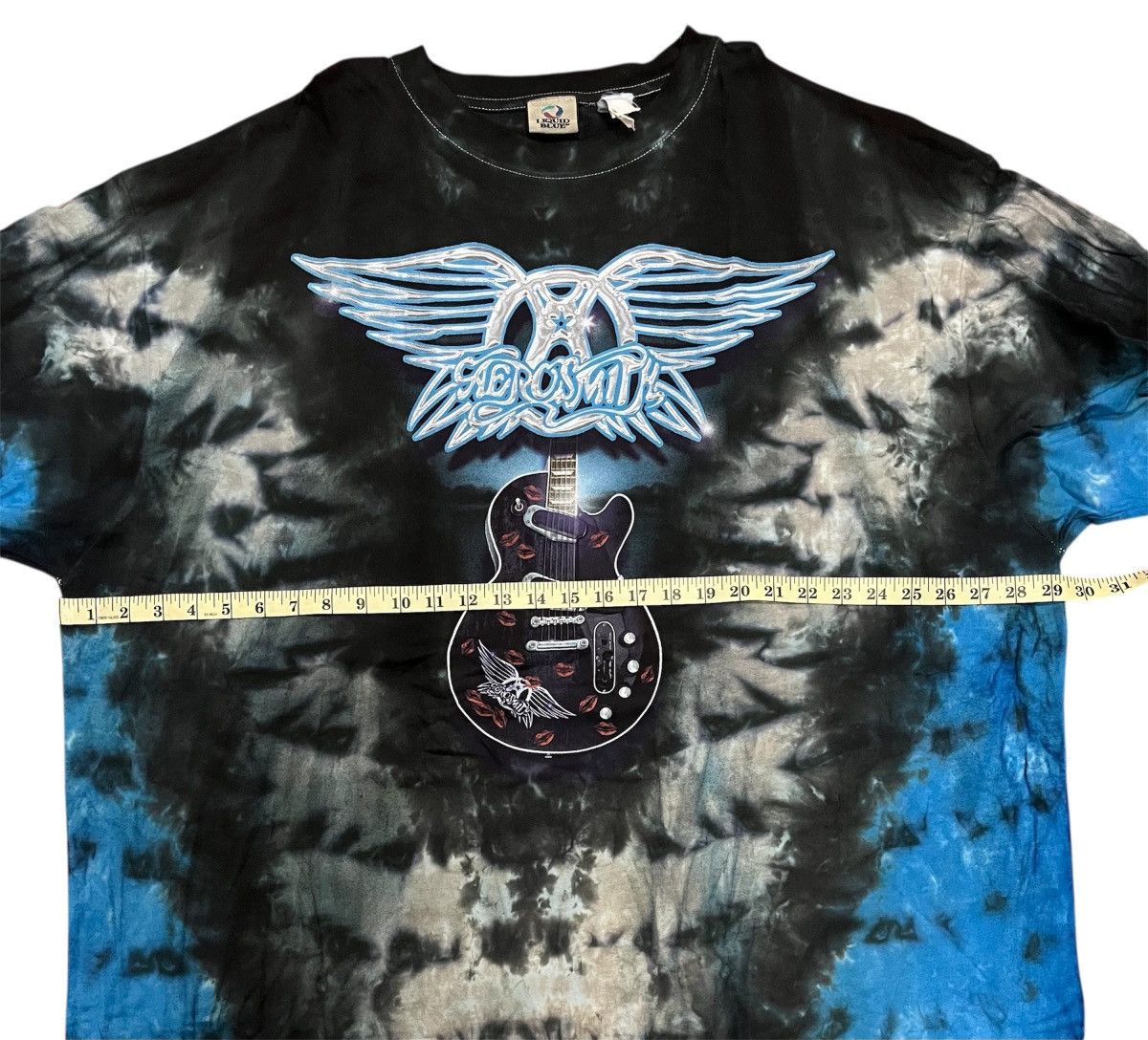 Vintage LIQUID BLUE AEROSMITH BAND x TIE DYE x RARE Size US XXL / EU 58 / 5 - 4 Thumbnail