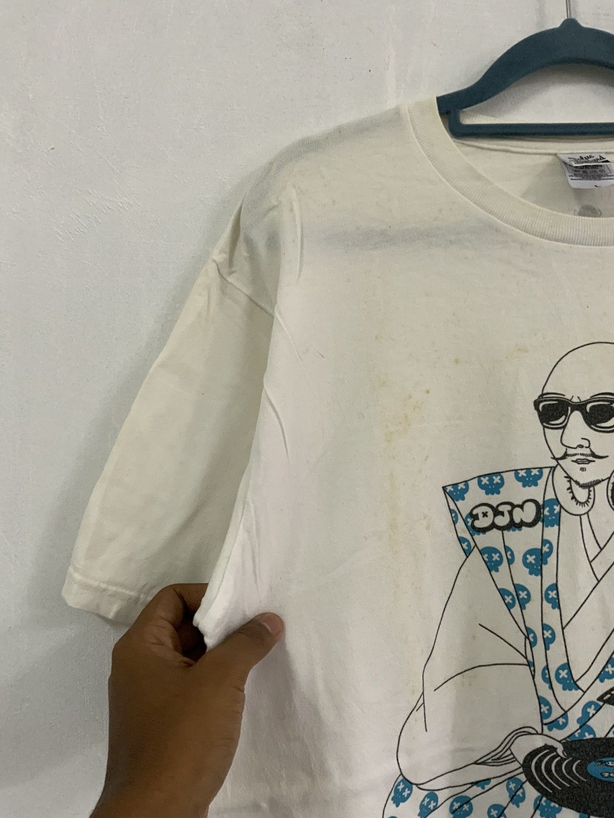 Japanese Brand Kimono Japan Deisgner Modern Style Big Logo Tee Size US L / EU 52-54 / 3 - 6 Thumbnail