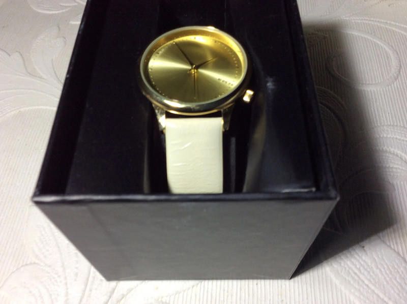 Komono Komono ladies gold dial cream leather strap watch Size ONE SIZE - 9 Thumbnail
