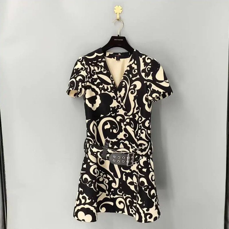 Louis Vuitton Beige Women's Dress XS Size 0089
