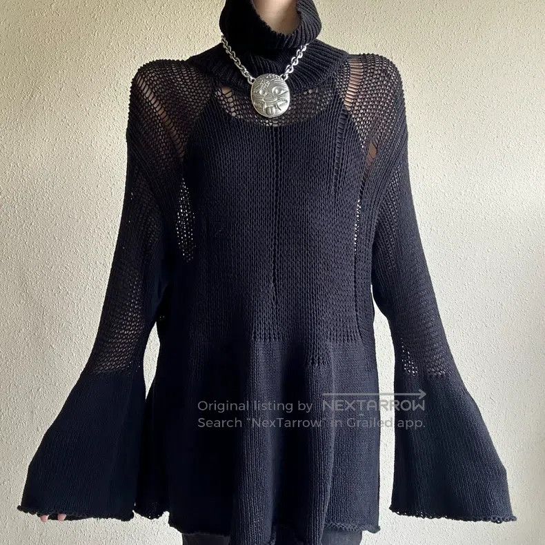 Vivienne Westwood Vivienne Westwood Ripped high neck knit top Size XS / US 0-2 / IT 36-38 - 1 Thumbnail